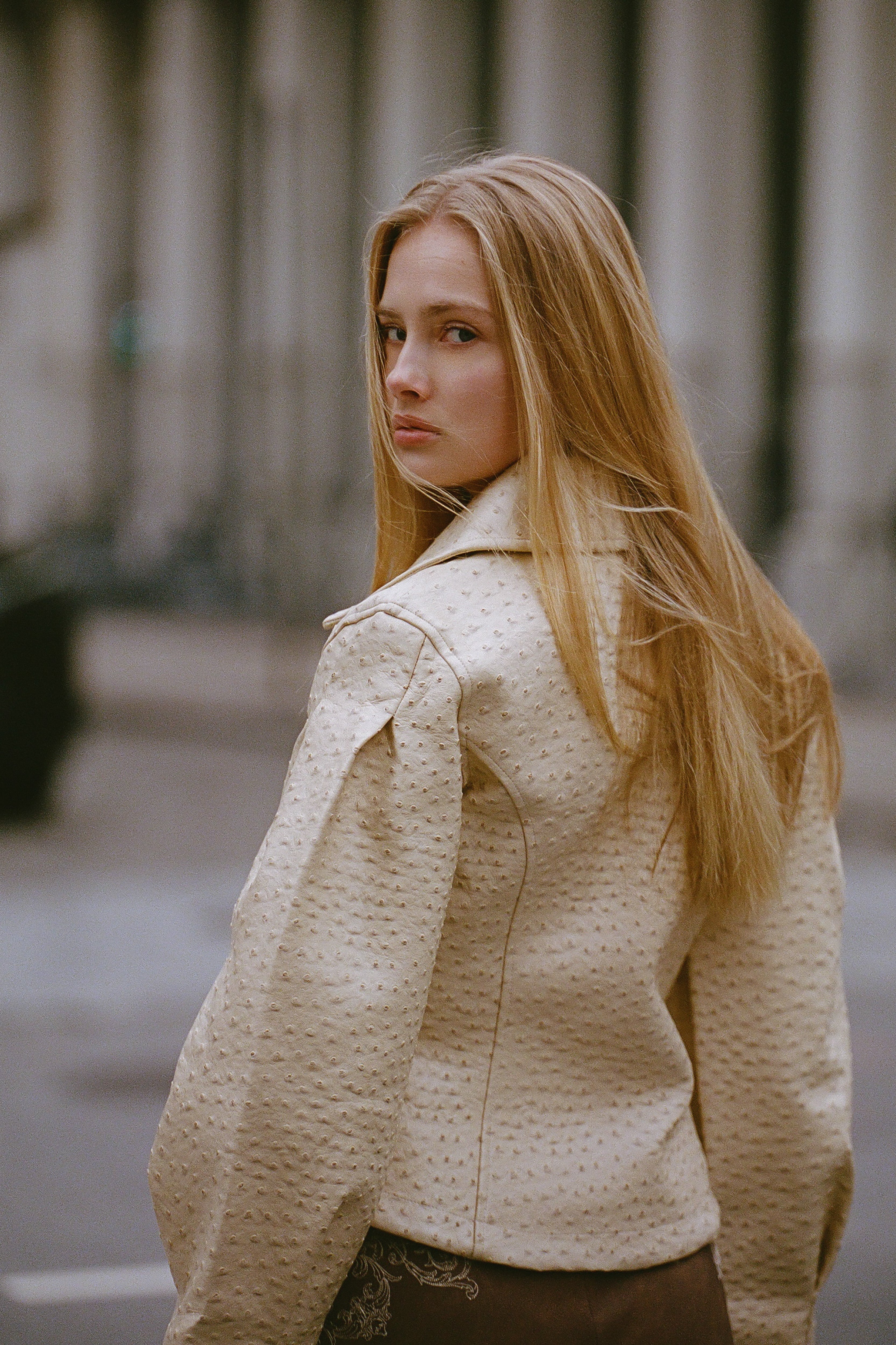 Olsen Ostrich Jacket — Sand