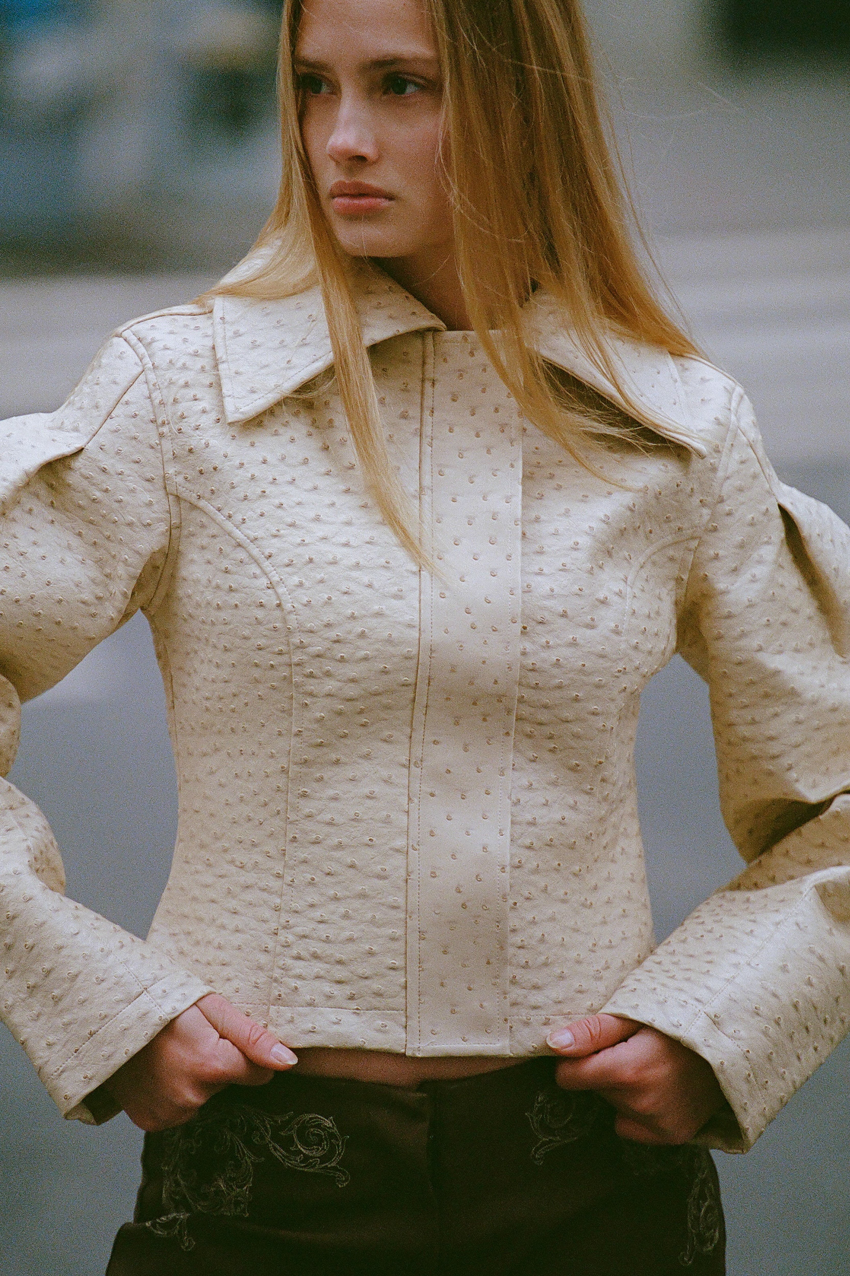 Olsen Ostrich Jacket — Sand