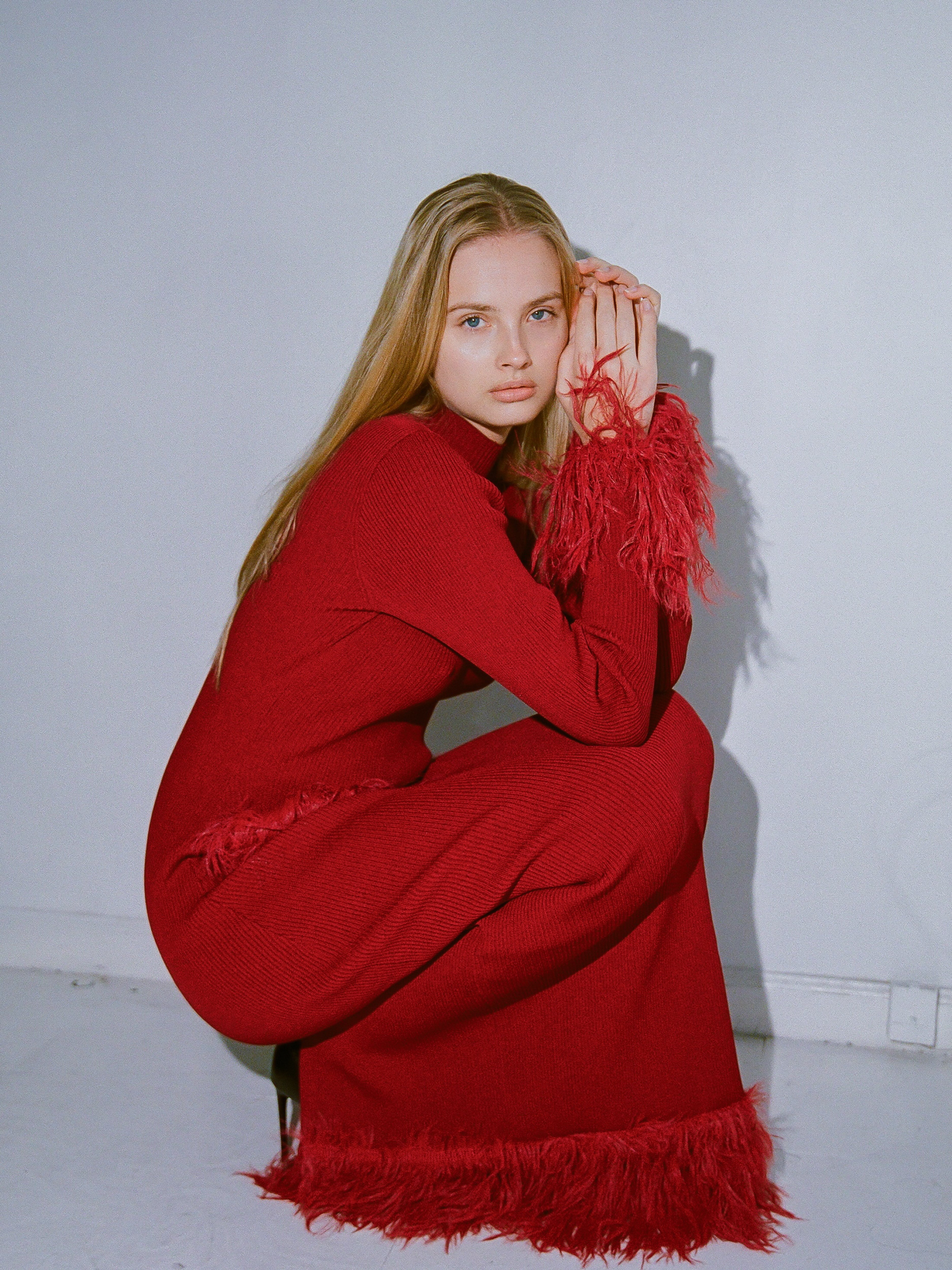 Milli Knit Dress — Burgundy