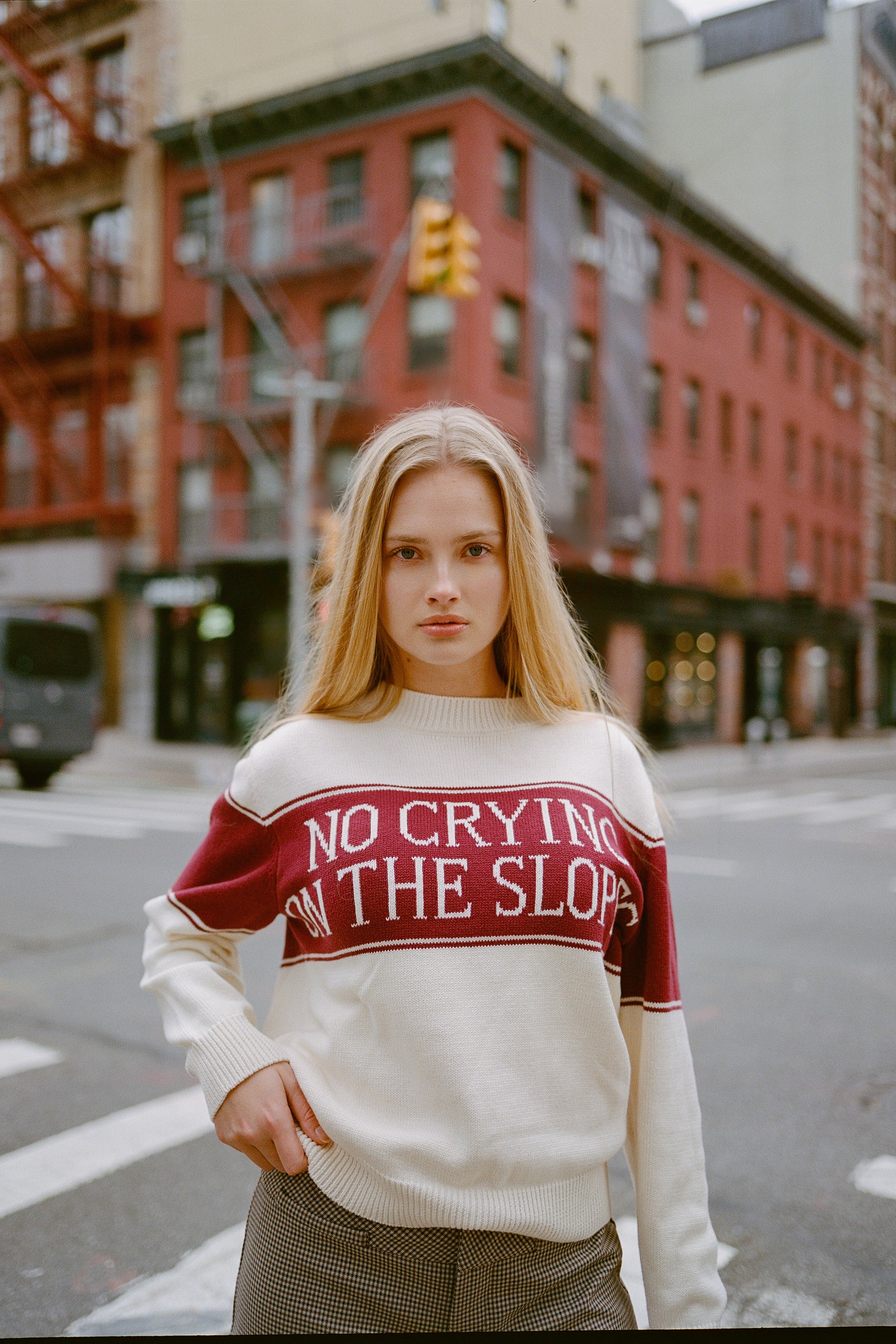 No Crying Slopes Knit