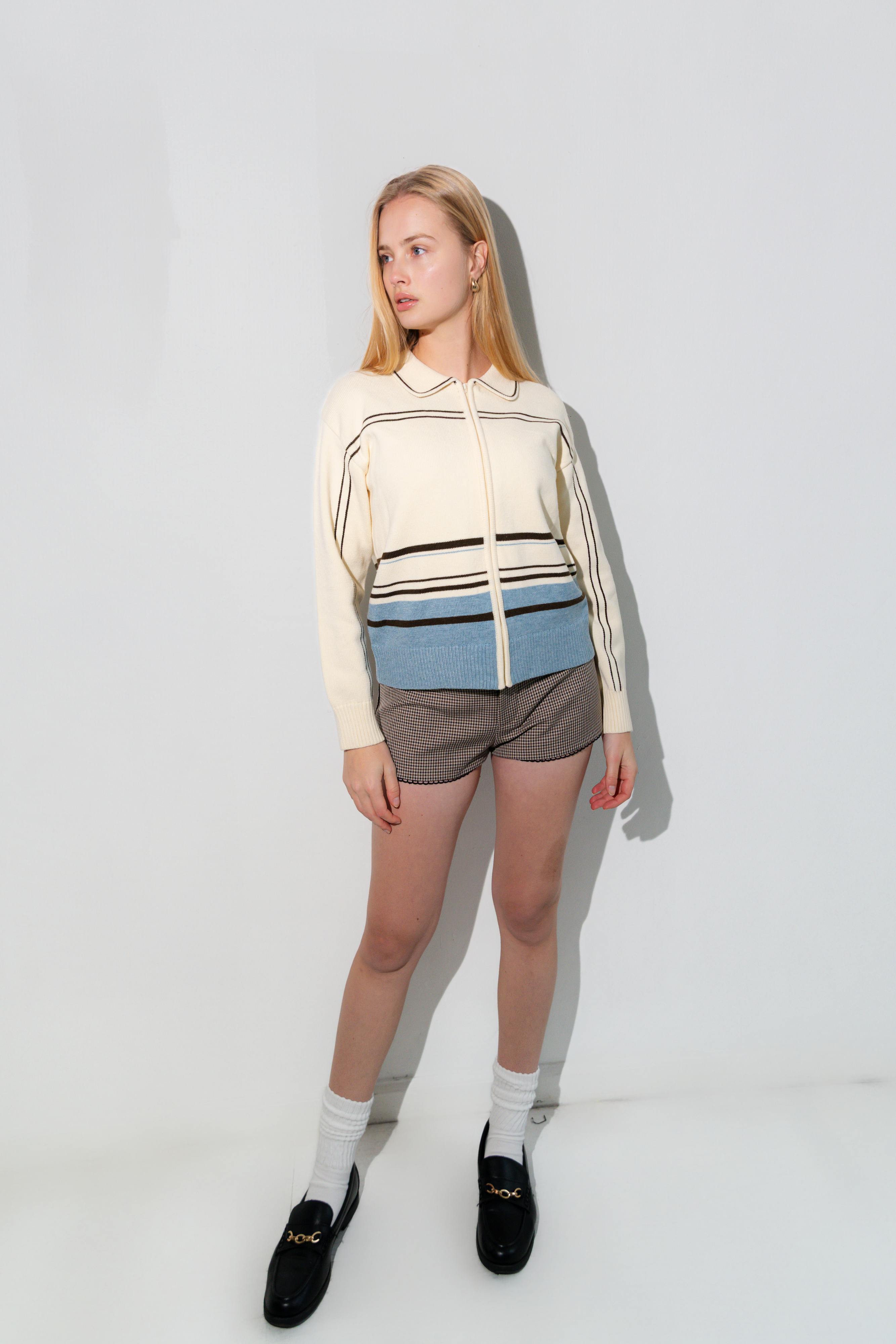 Enzo Cashmere Zip-Up