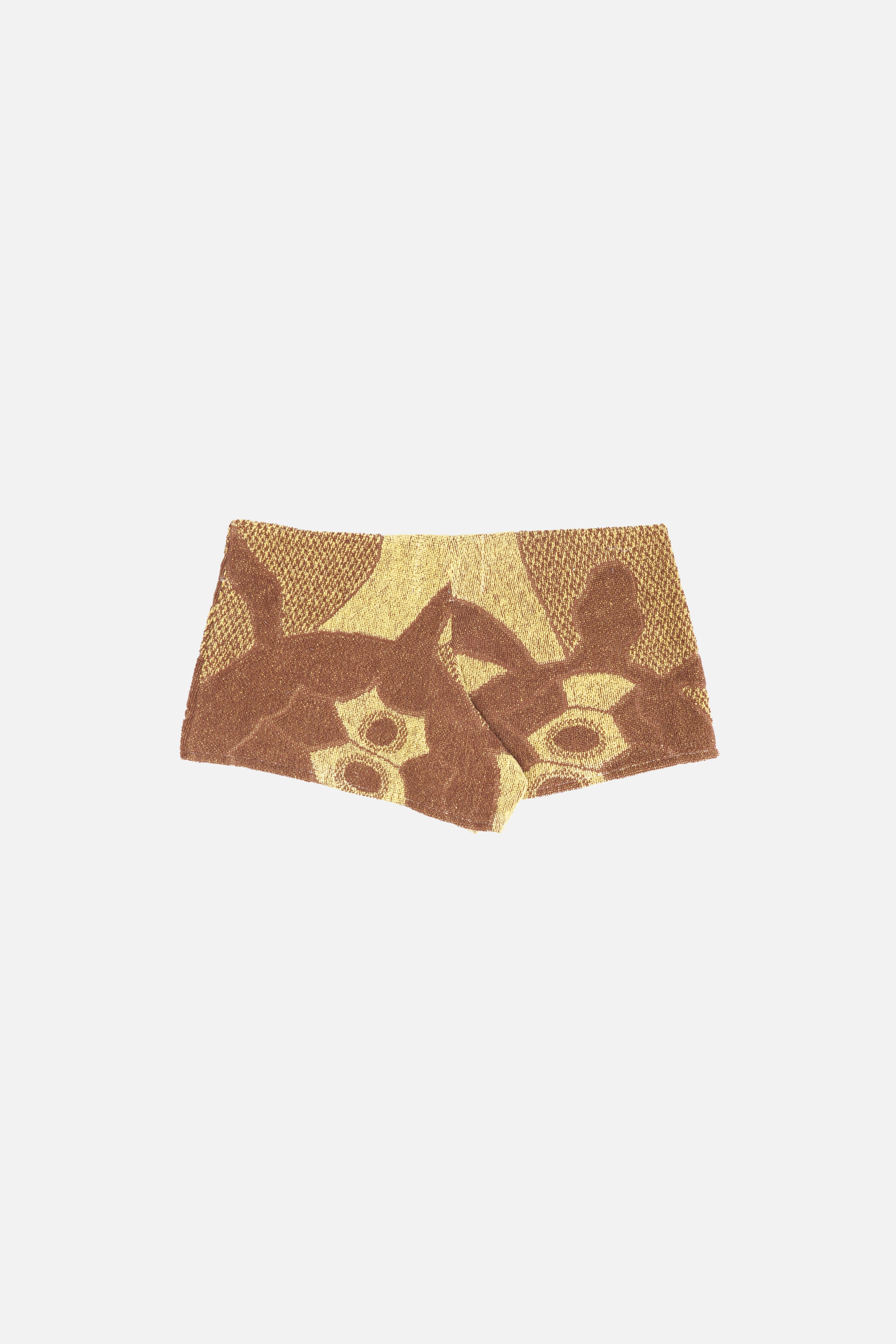 Towel Upcycled Shorts — Banana Turtle