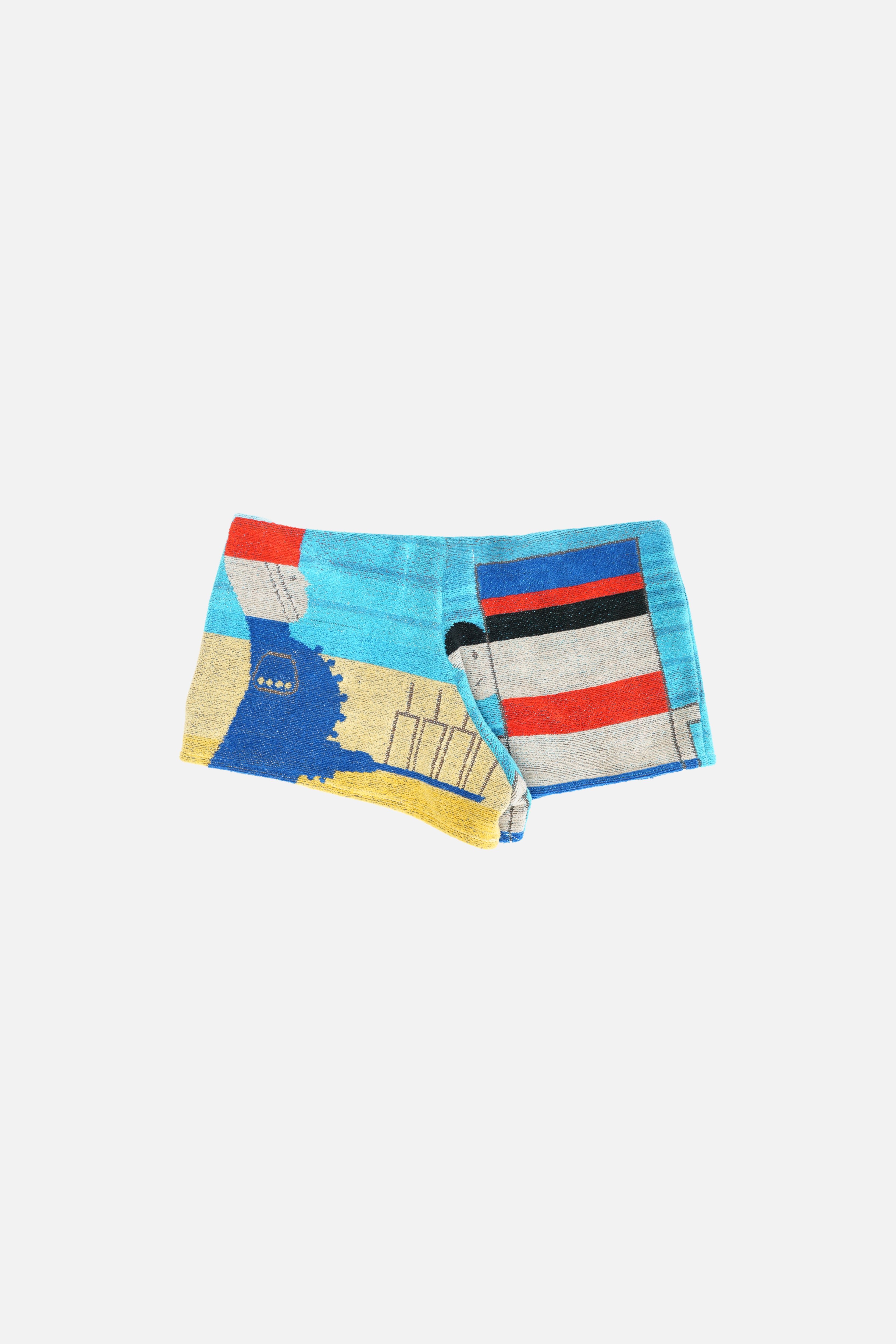Towel Upcycled Mini Shorts — Beach Service
