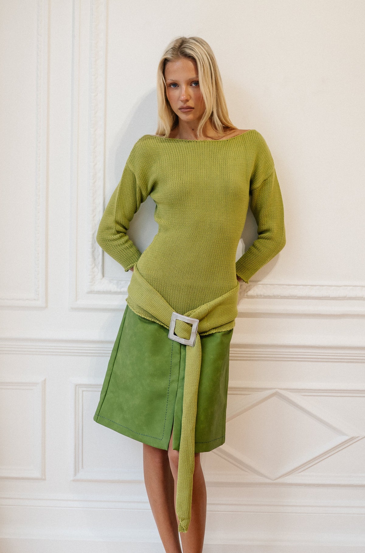 Mollie Pleather Skirt