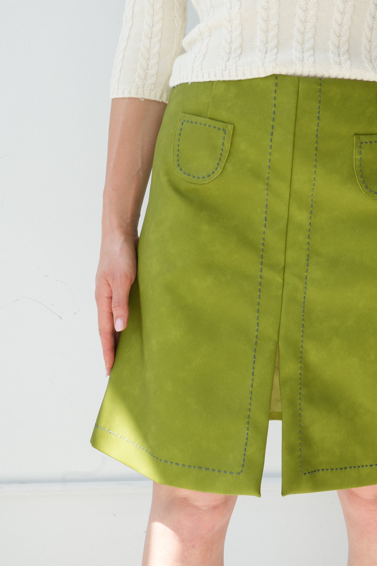 Mollie Pleather Skirt