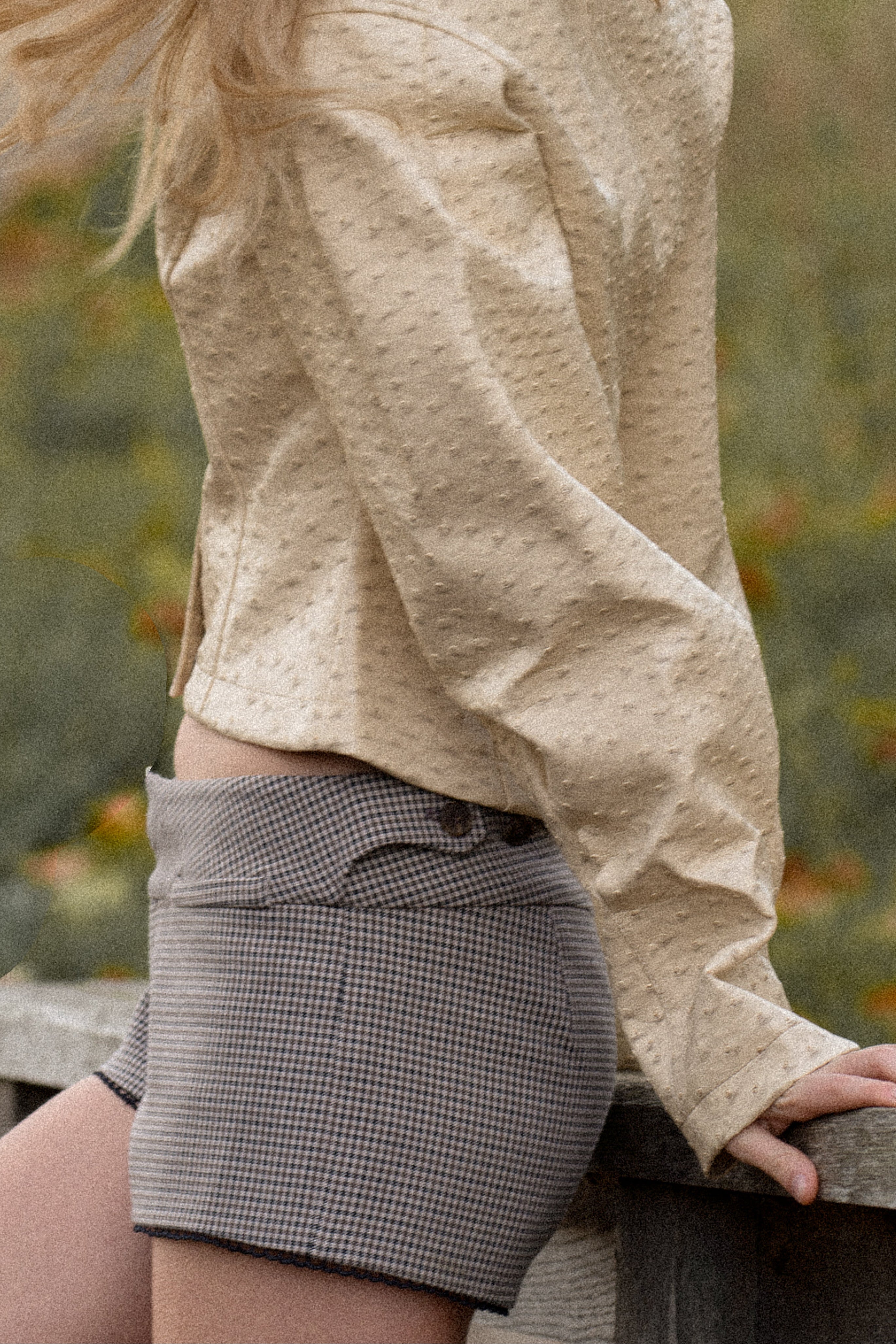 Houndstooth Mini Short