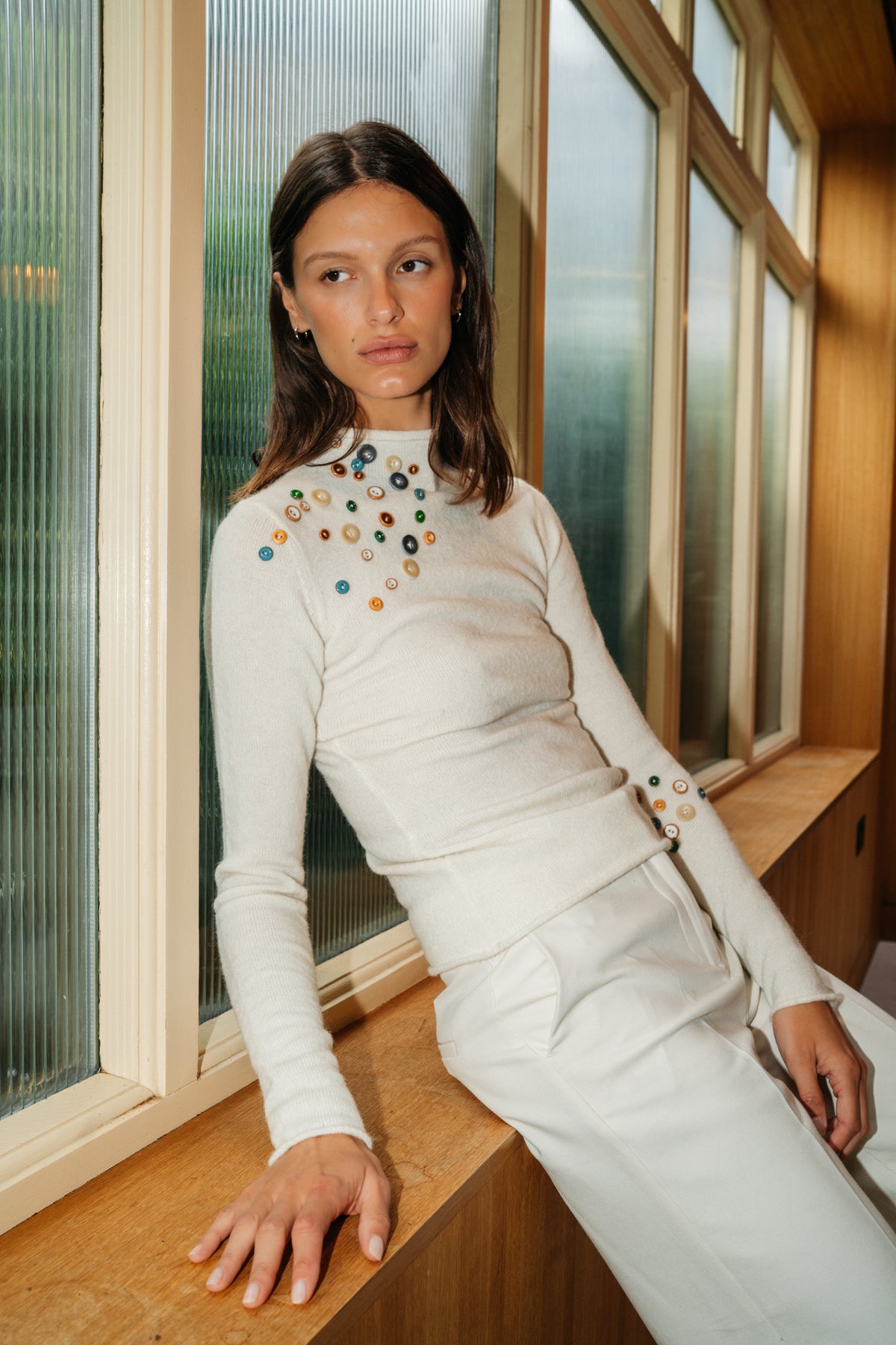 Vivienne Button Knit