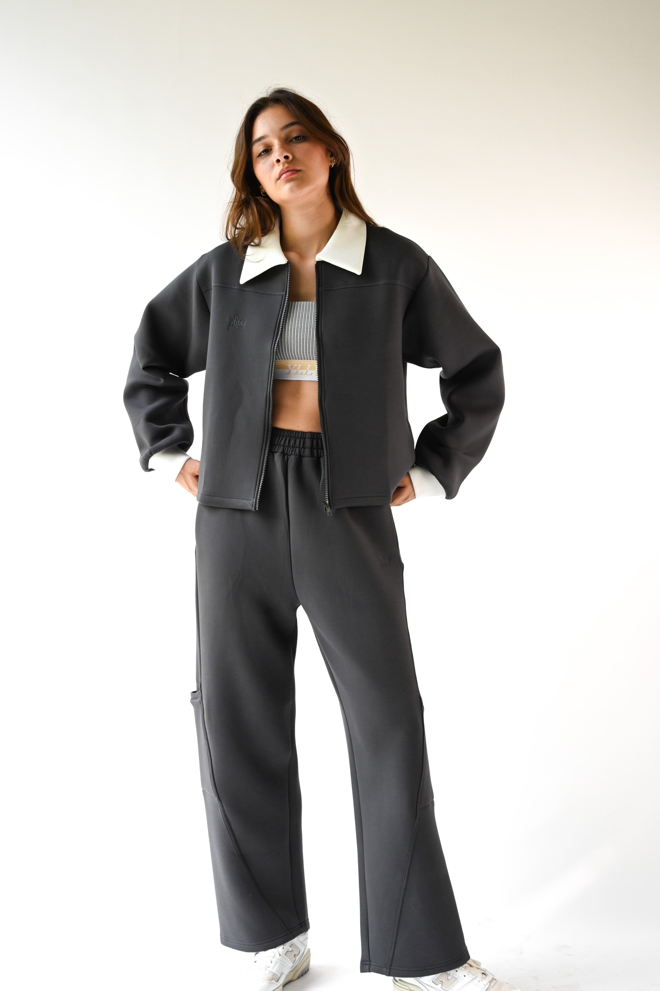 Harry Knit Neoprene Pants — Charcoal