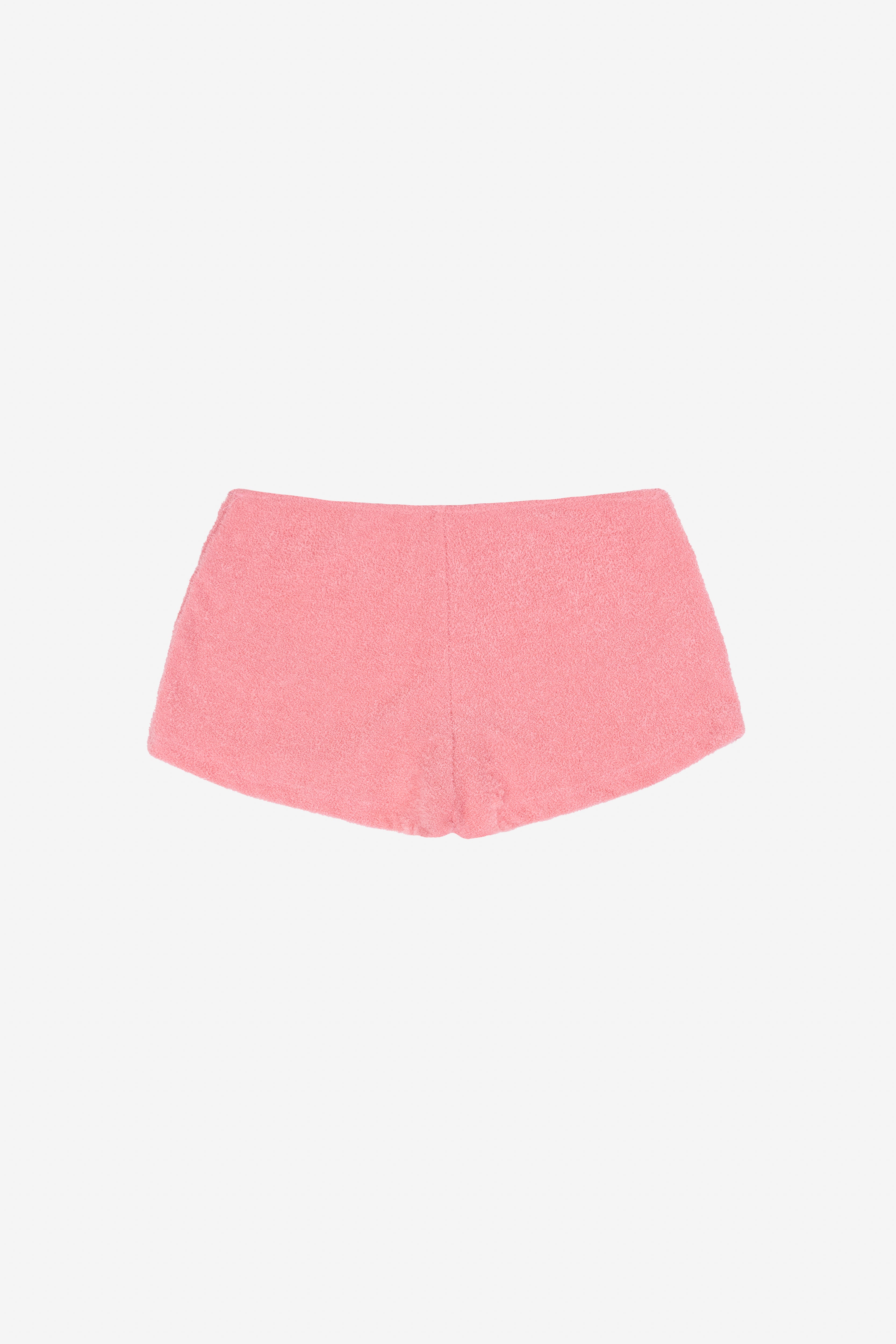 Yellow the Label Otto Shorts Pink Terry - Detail Shot of Terry
