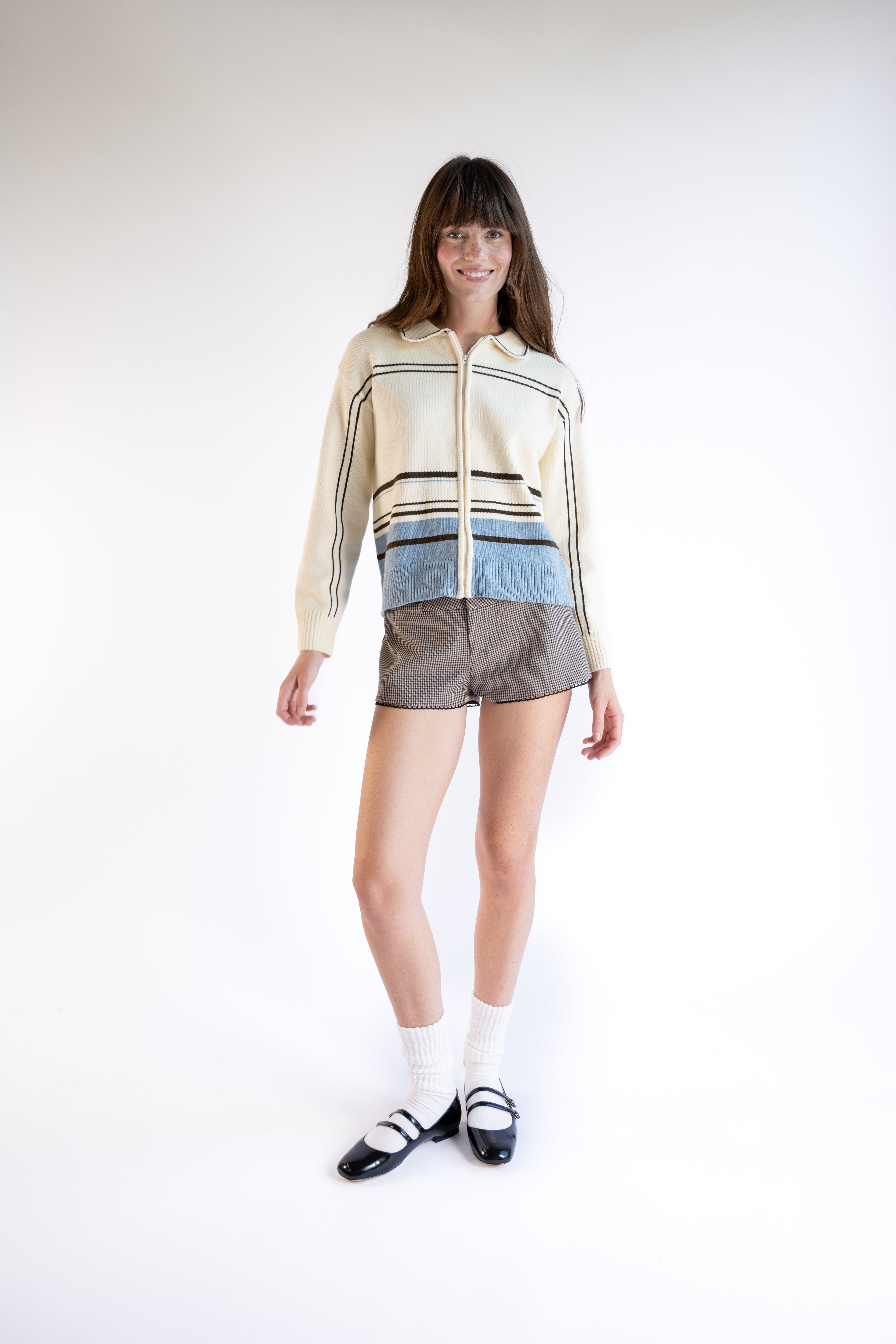 Enzo Cashmere Zip-Up