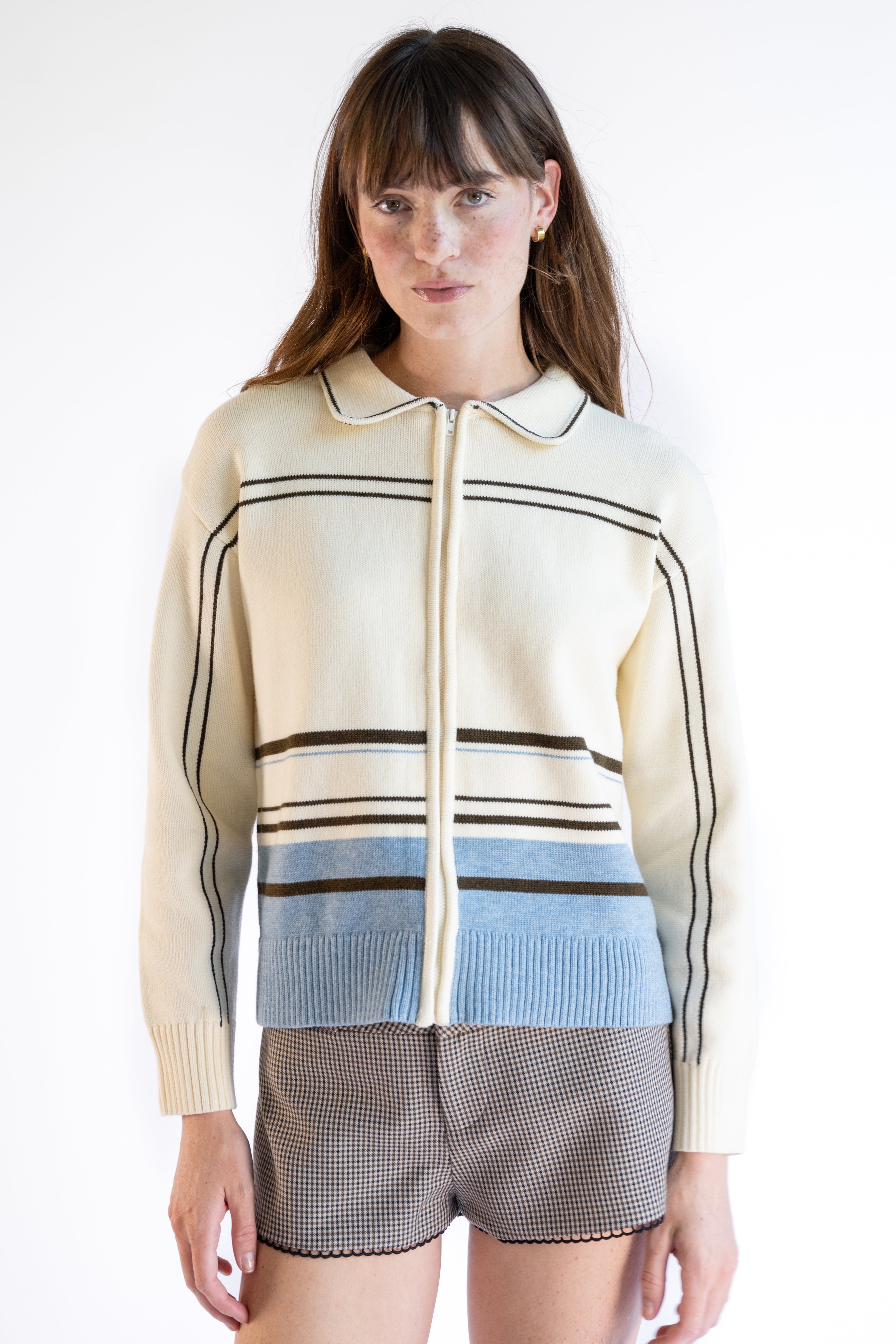 Enzo Cashmere Zip-Up