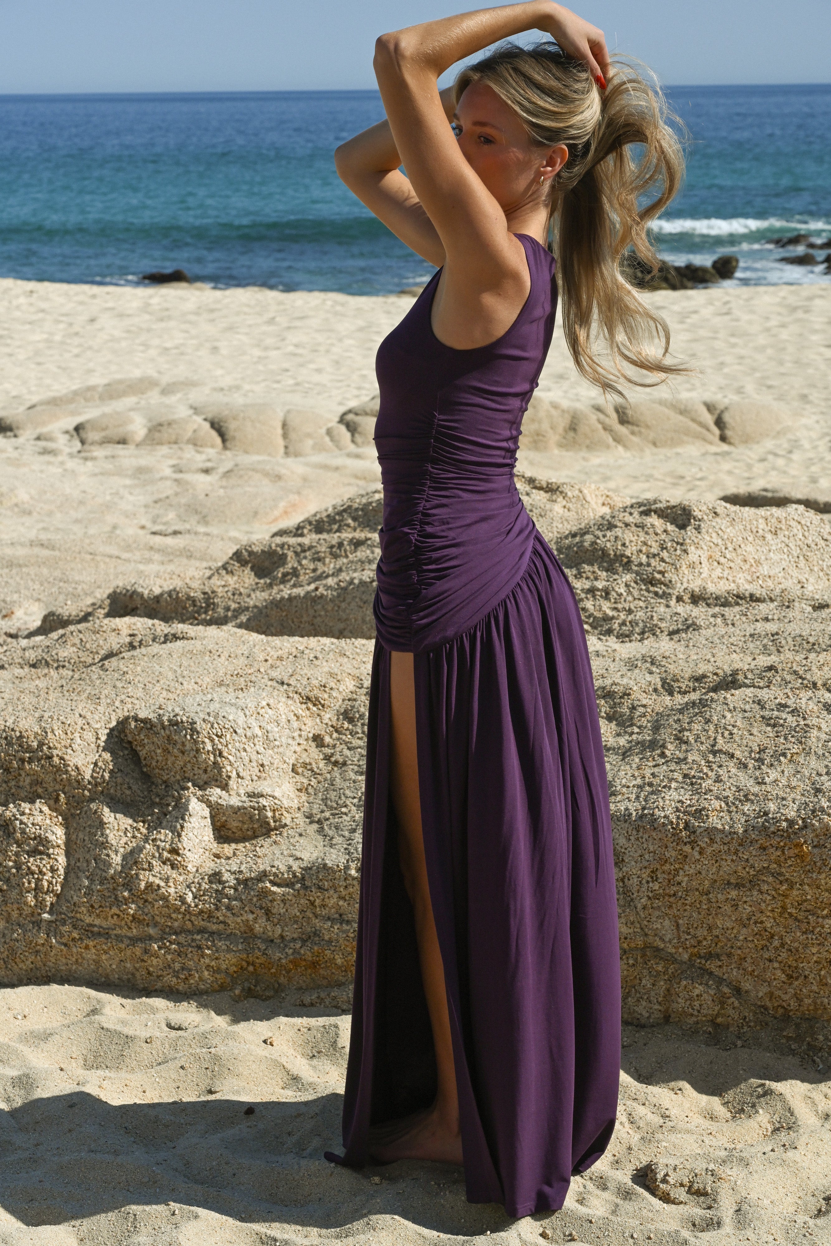 Estelle Dress — Plum