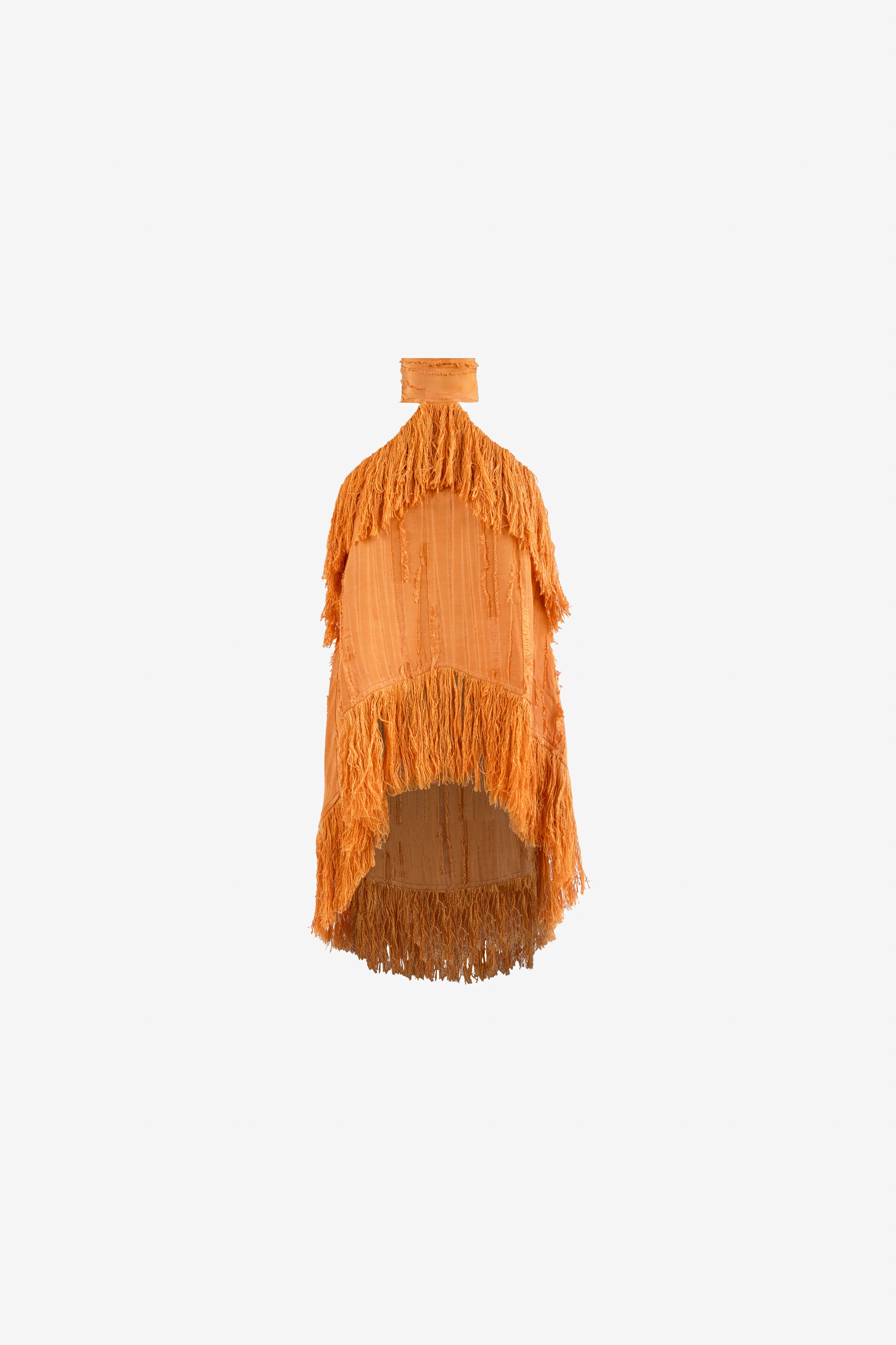 Jones Fringe Top in Orange, view 2