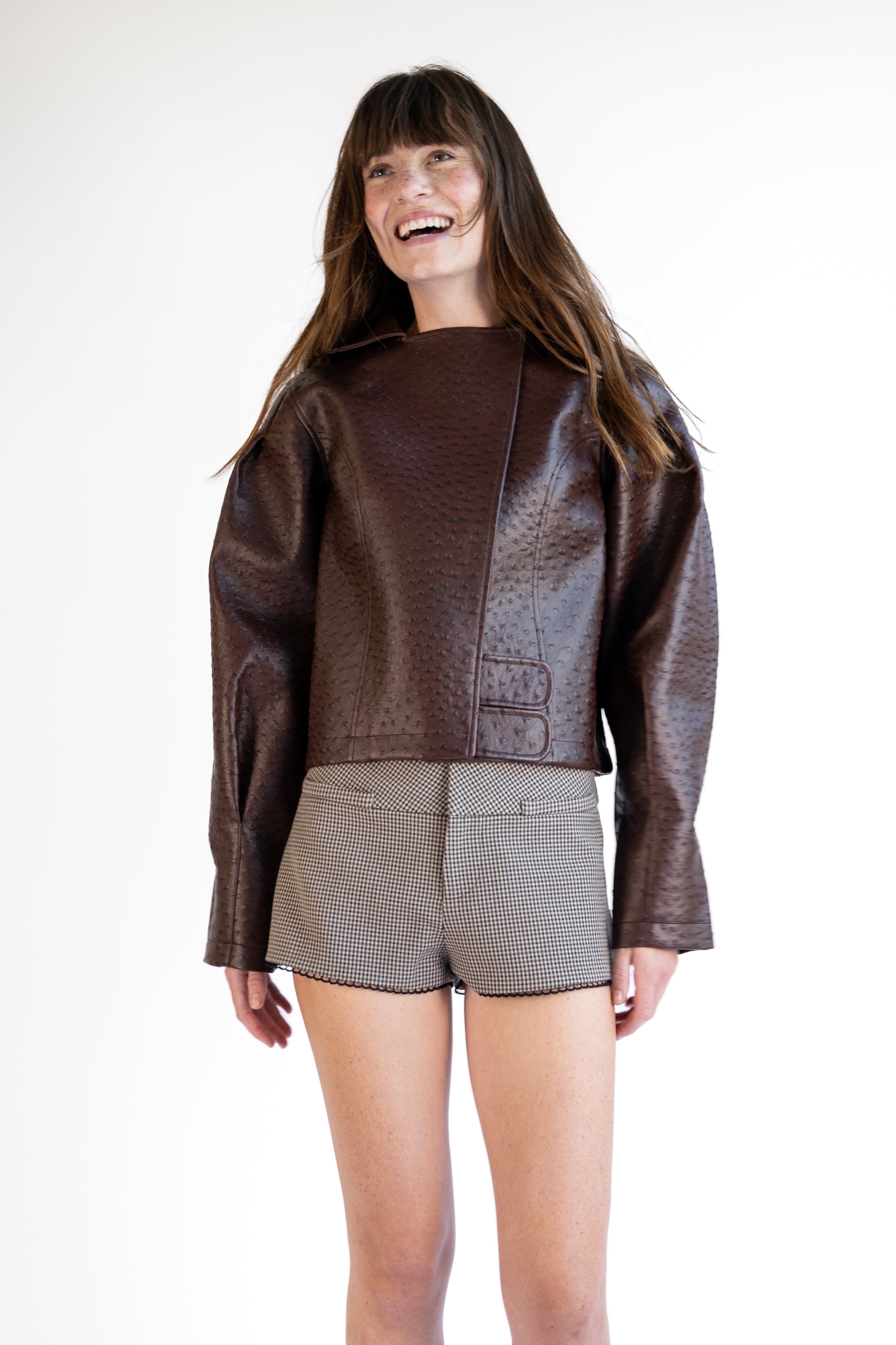 Houndstooth Mini Short