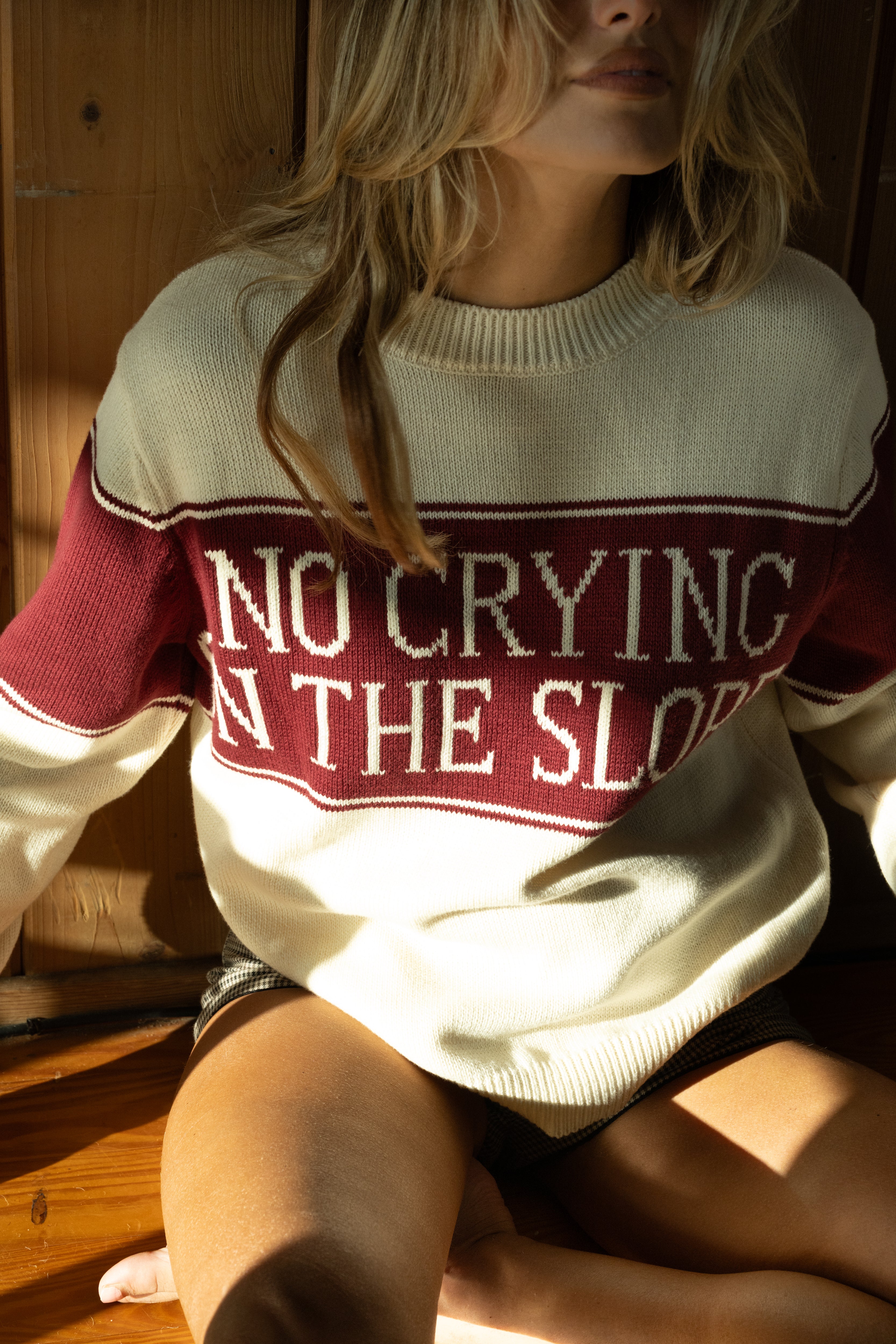 No Crying Slopes Knit