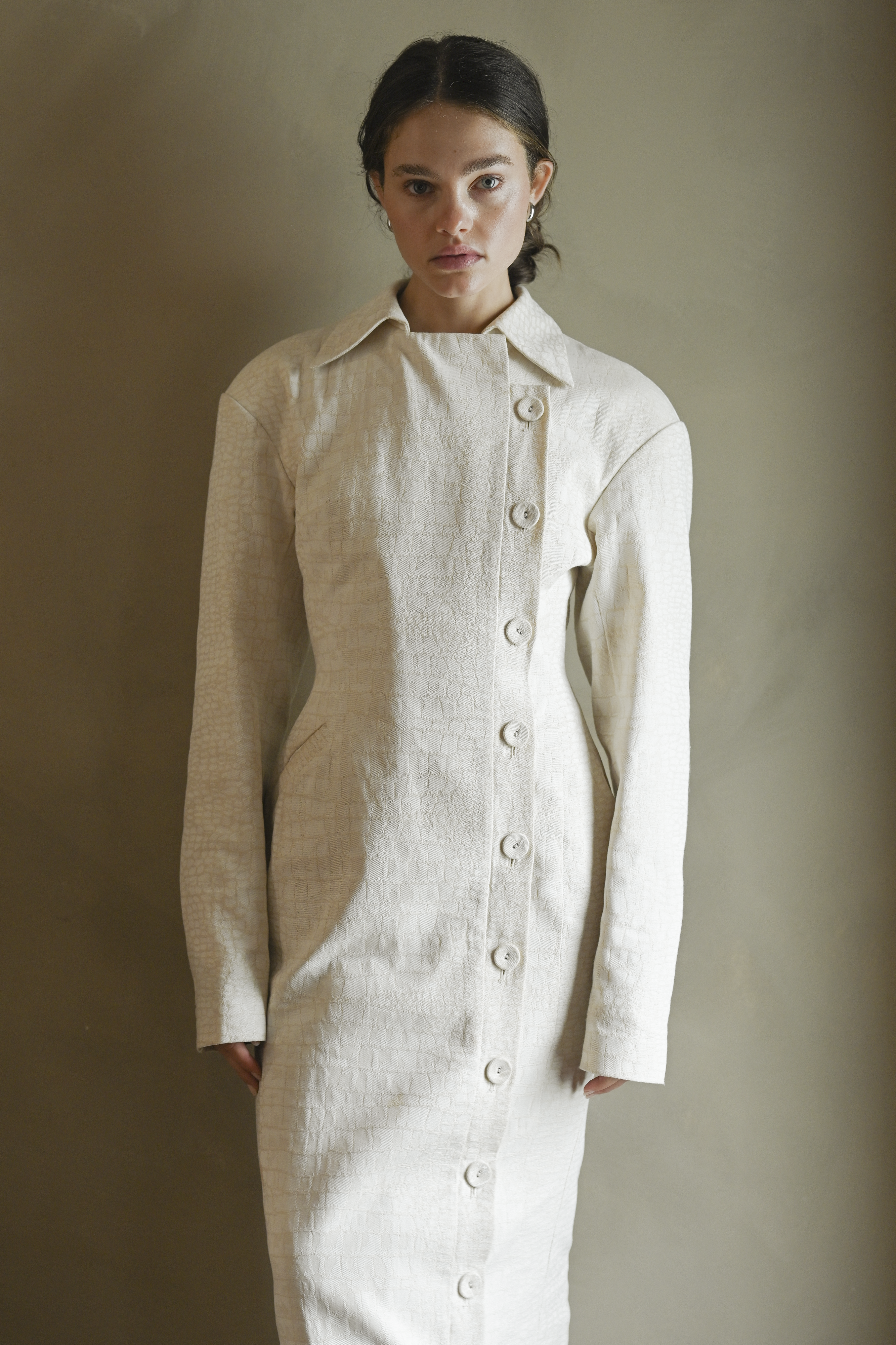 Blythe Trench Dress — Snakeskin