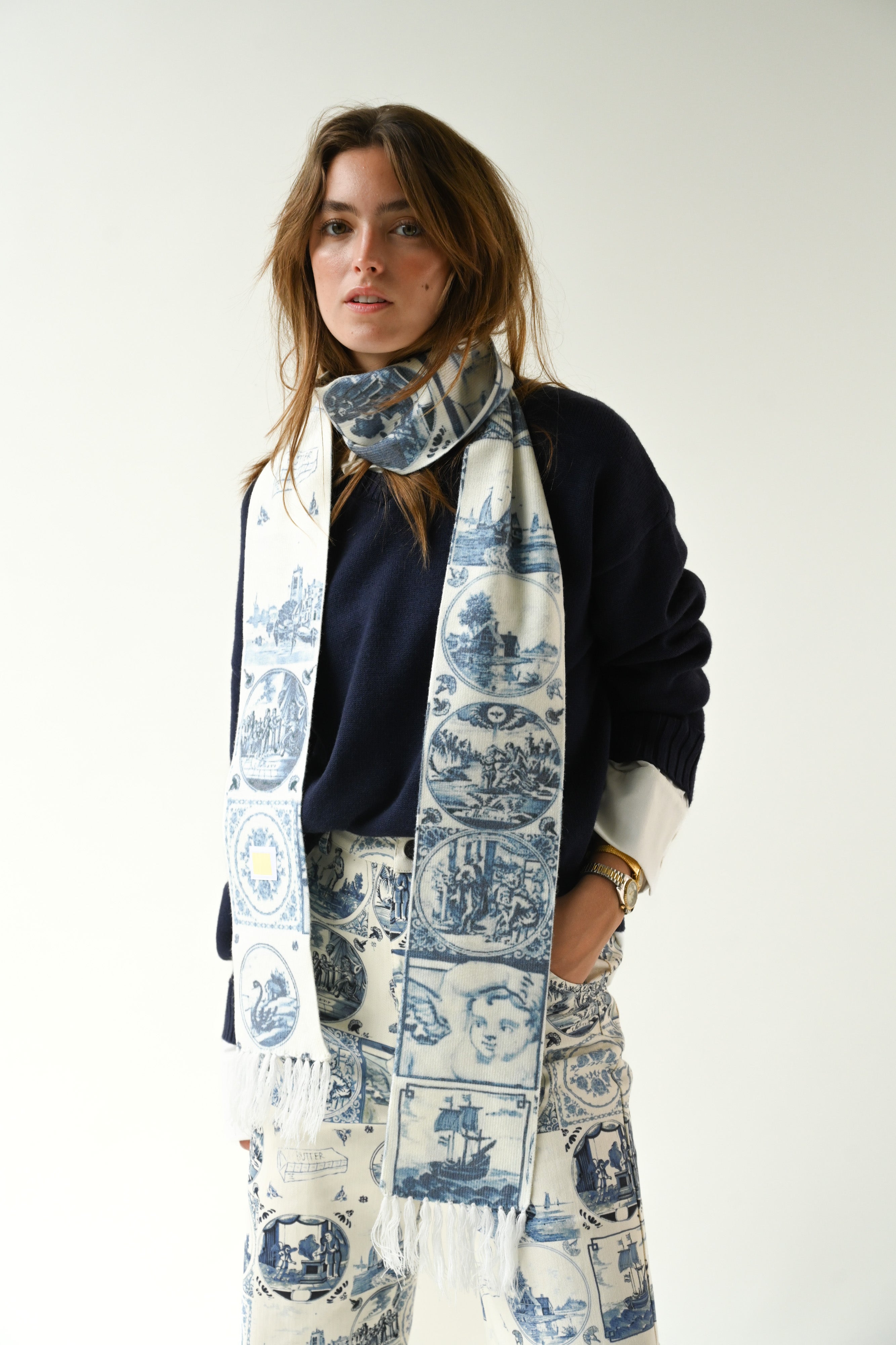 Delft Knit Scarf