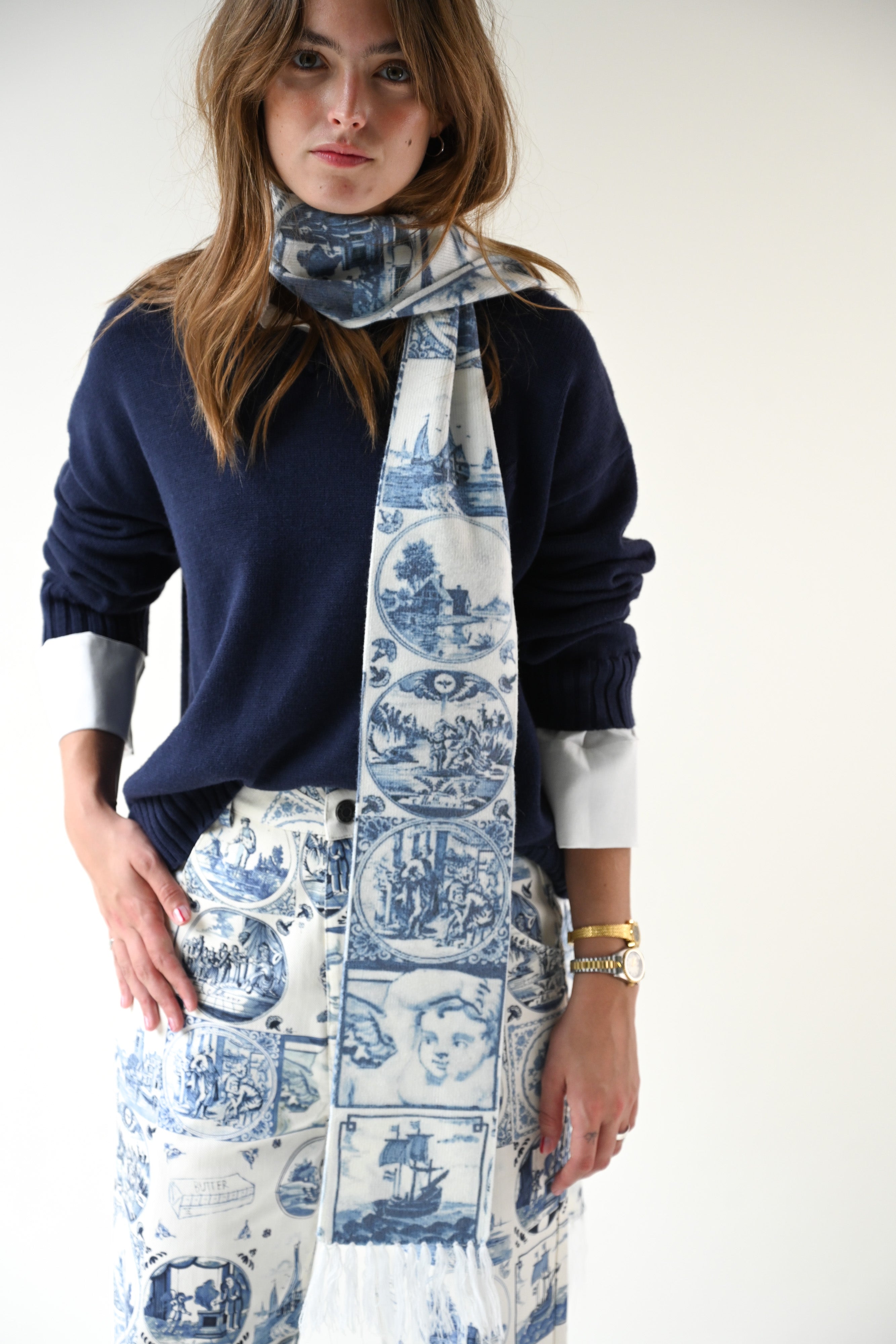 Delft Knit Scarf