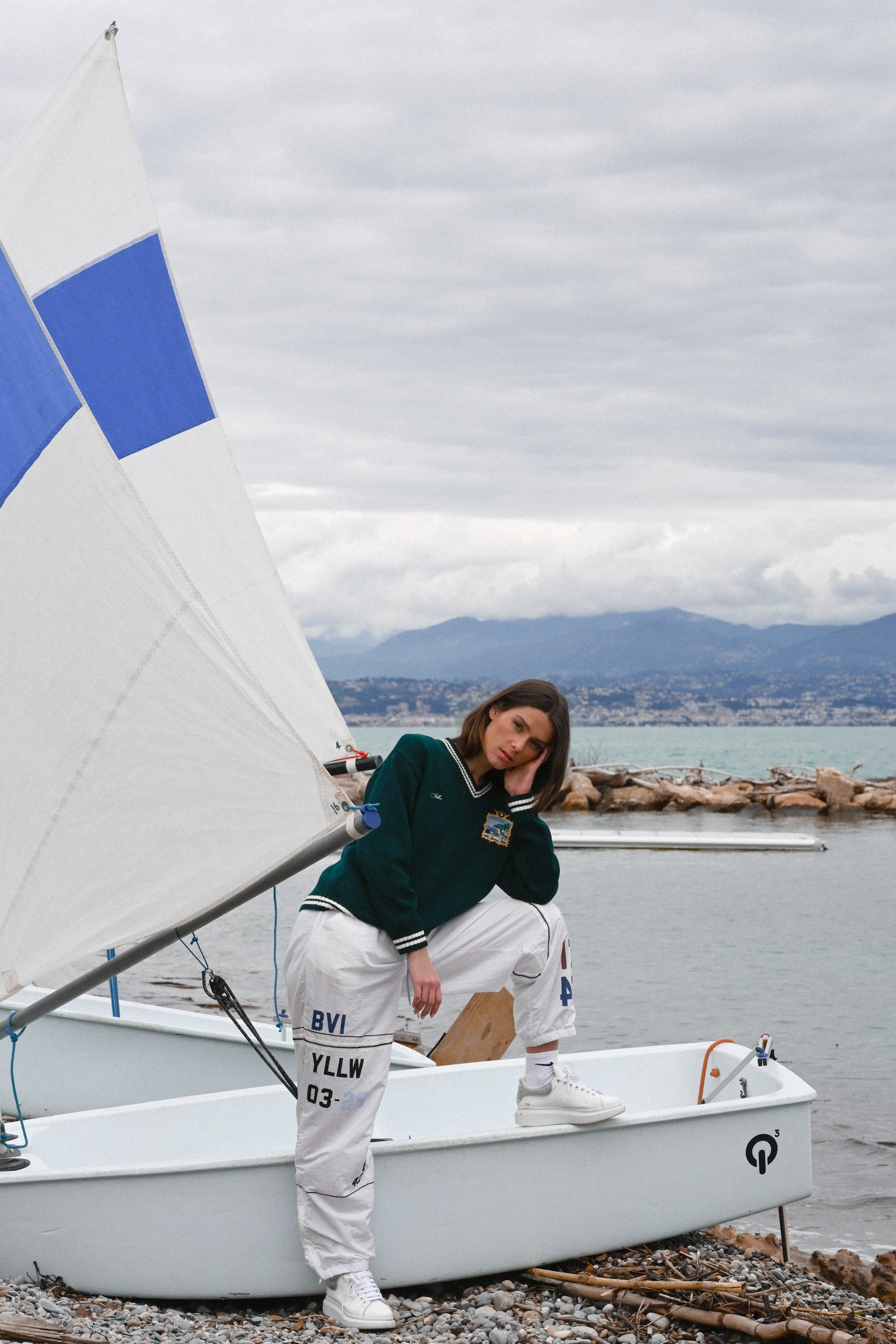 Seascape Cashmere Pullover—Emerald