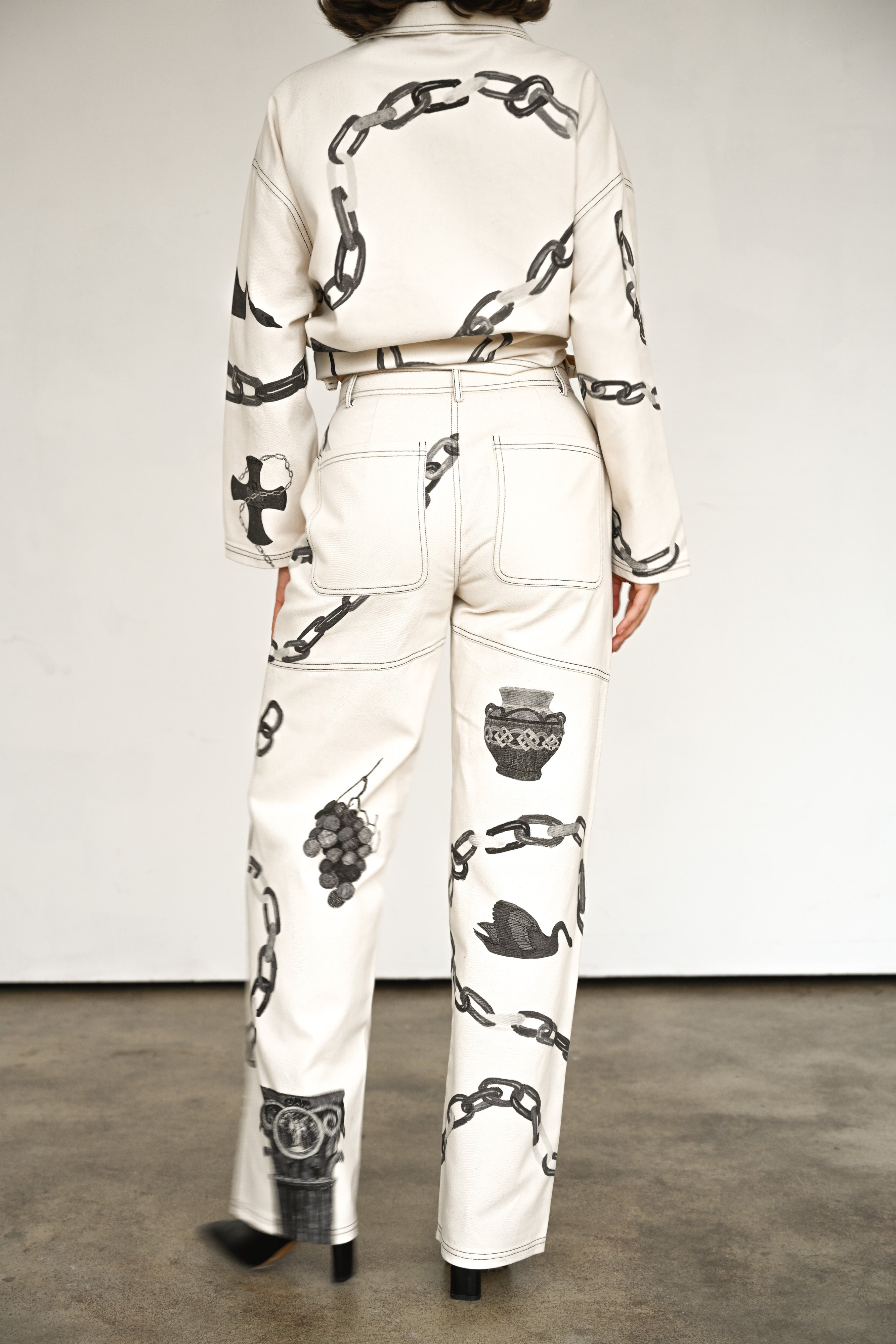 Linked Canvas Pants