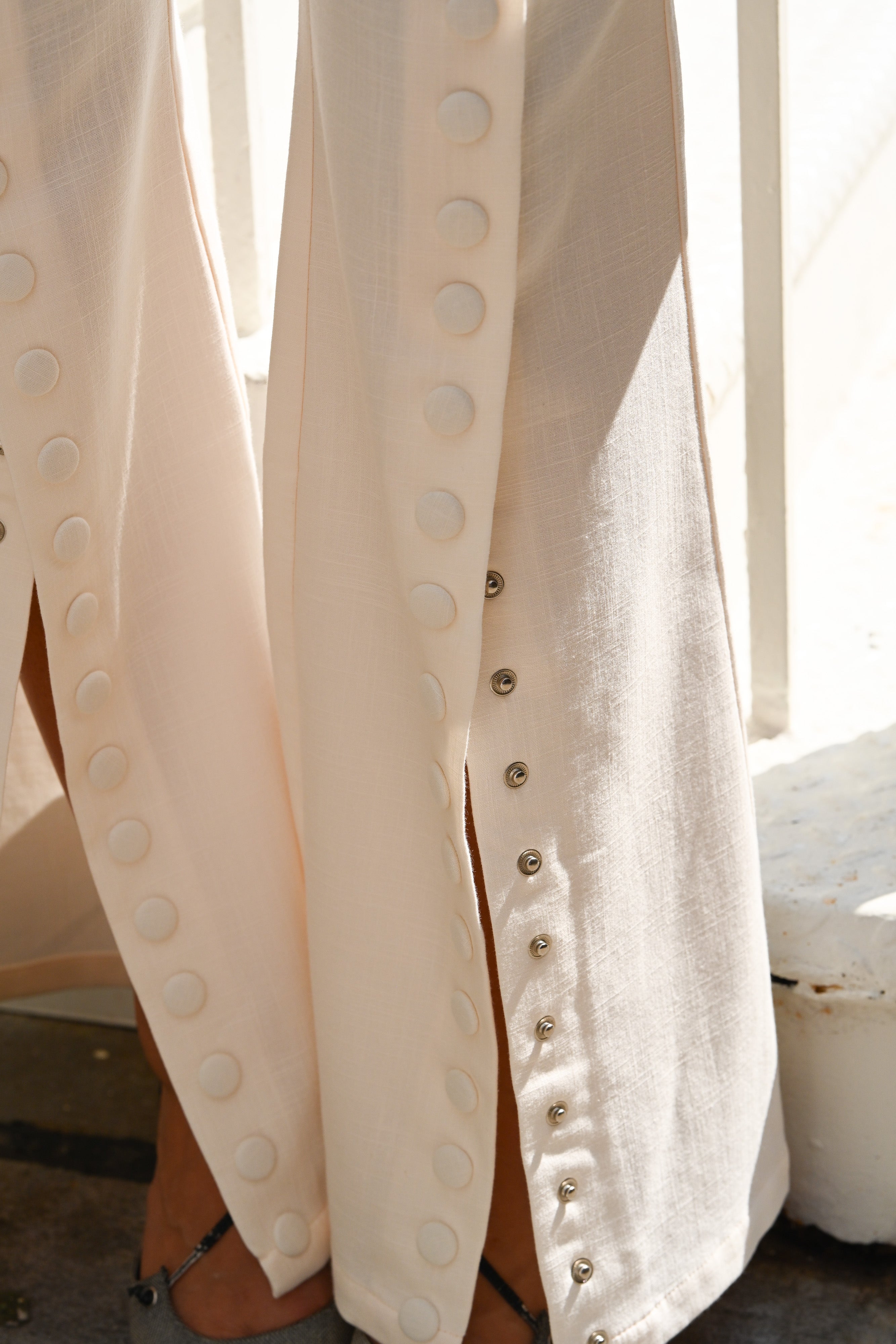 Fabio Linen Snap Trousers