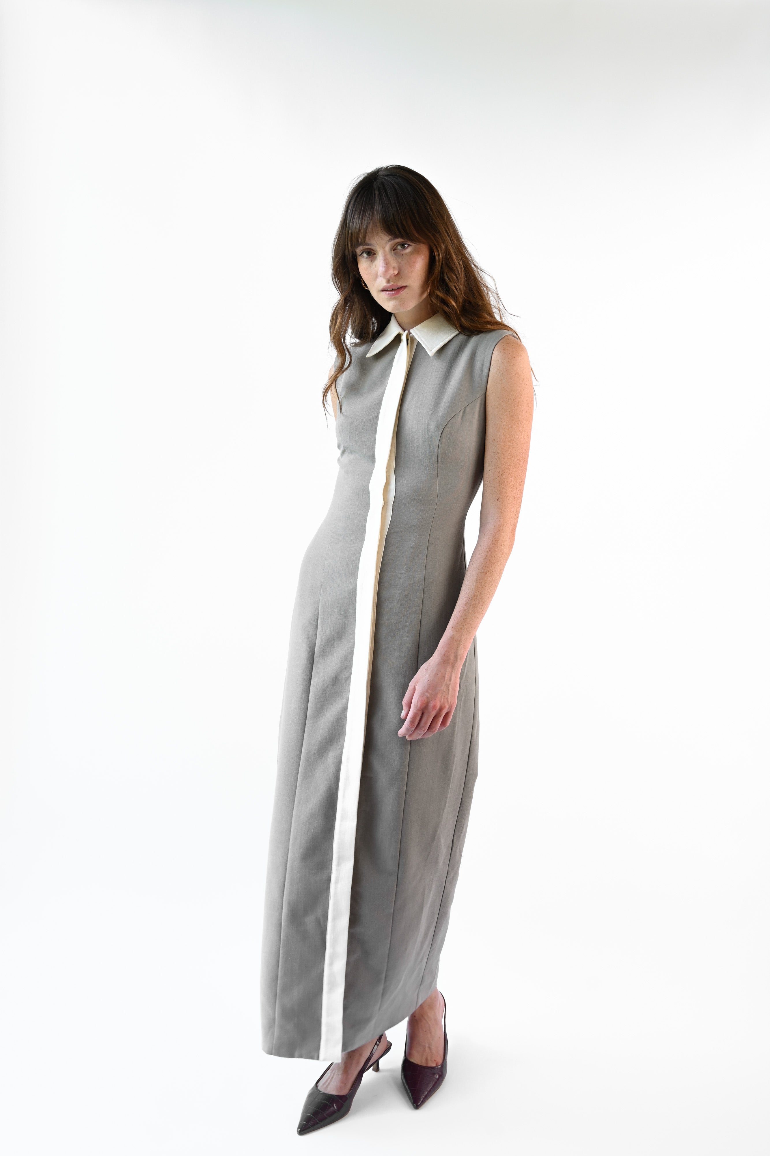 Lexi Linen Dress — Slate