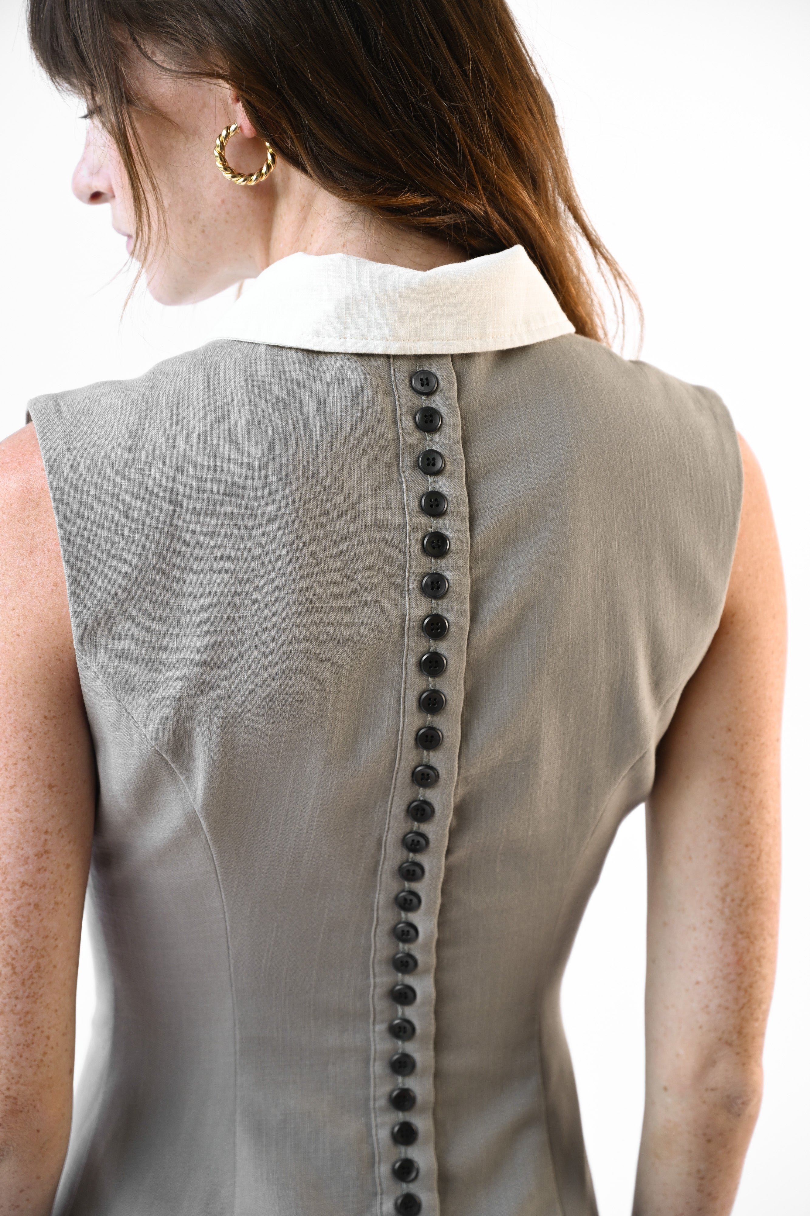 Lexi Linen Dress — Slate