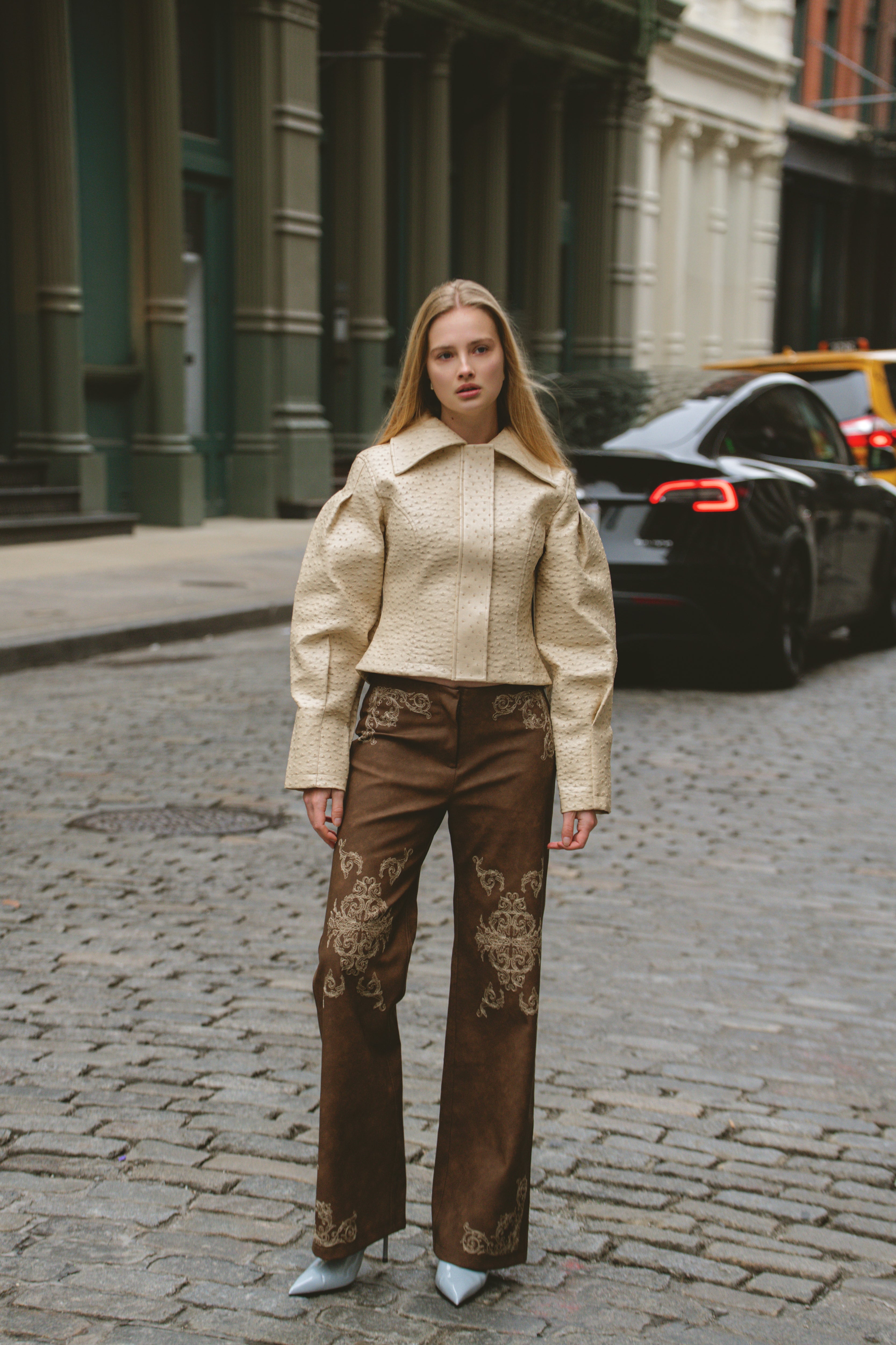 Olsen Ostrich Jacket — Sand