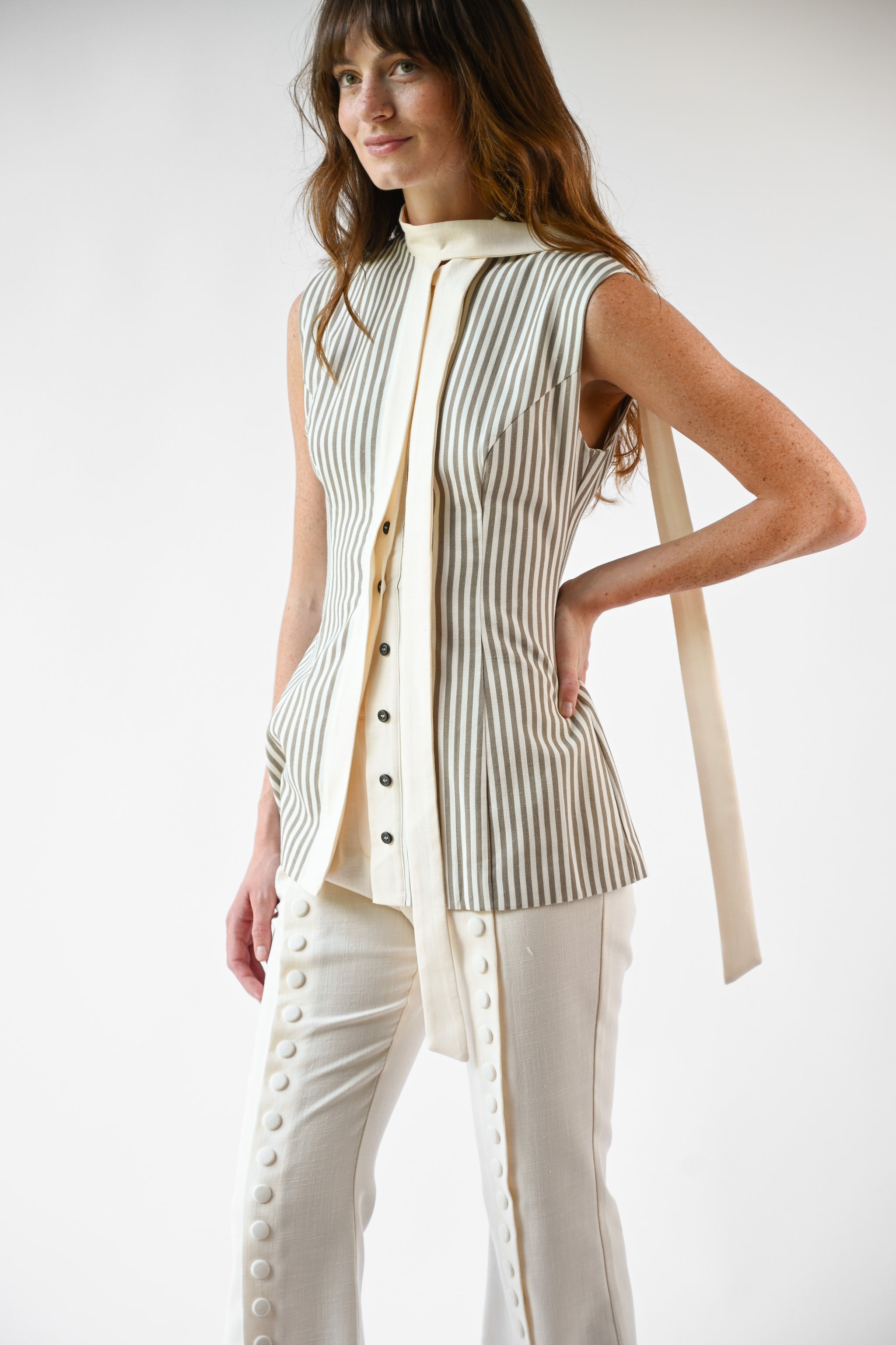 Lila Striped Knit Top