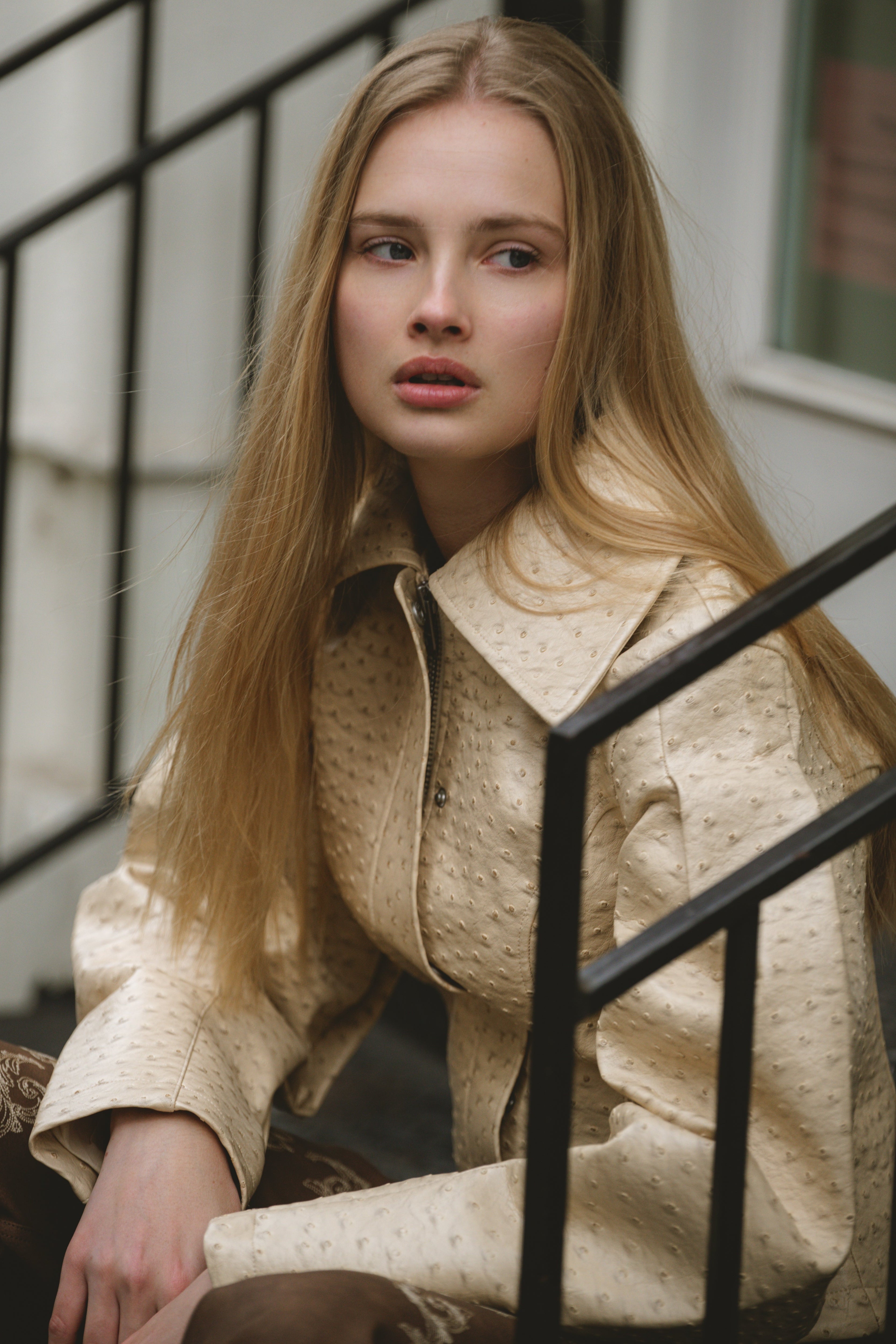 Olsen Ostrich Jacket — Sand