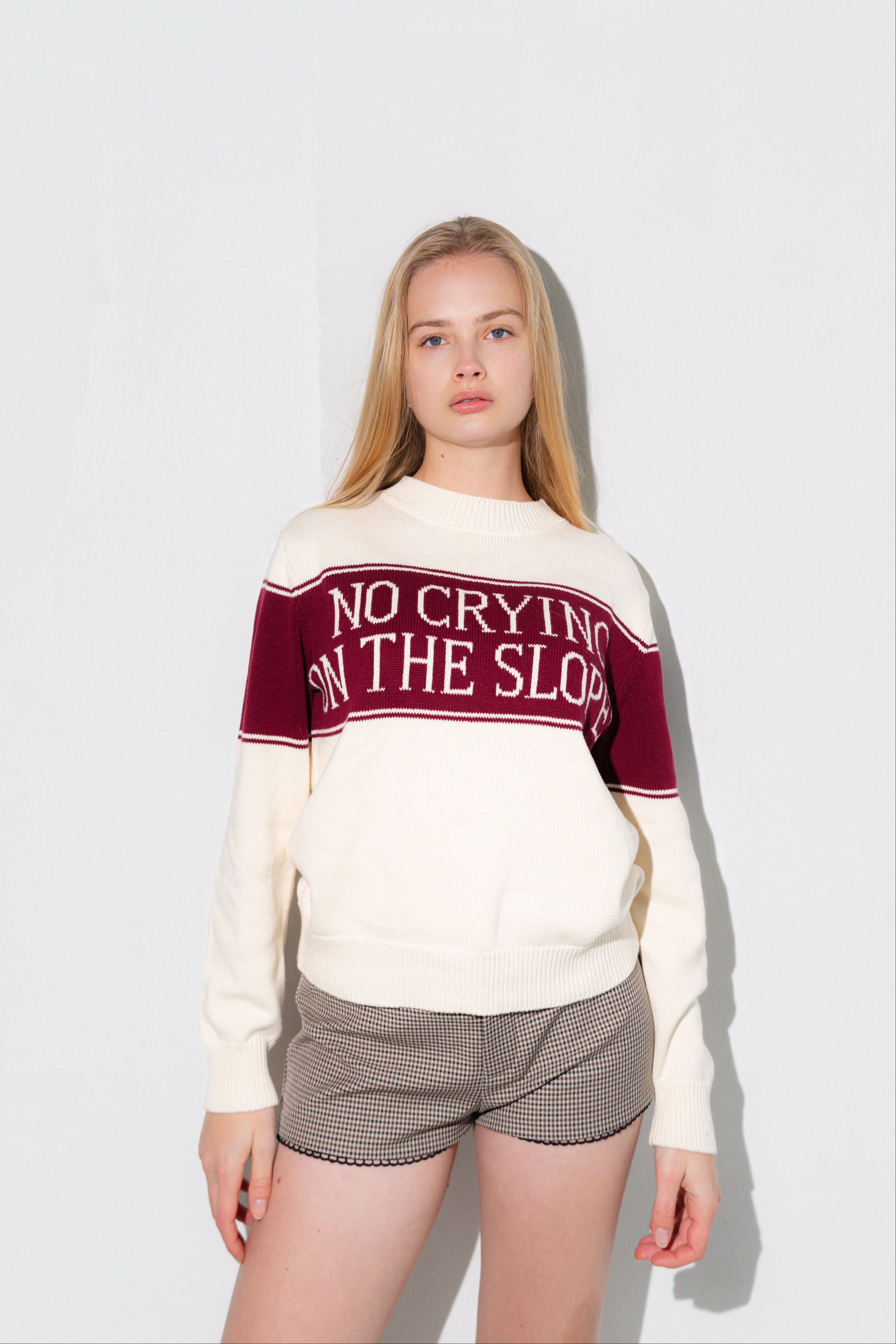 No Crying Slopes Knit