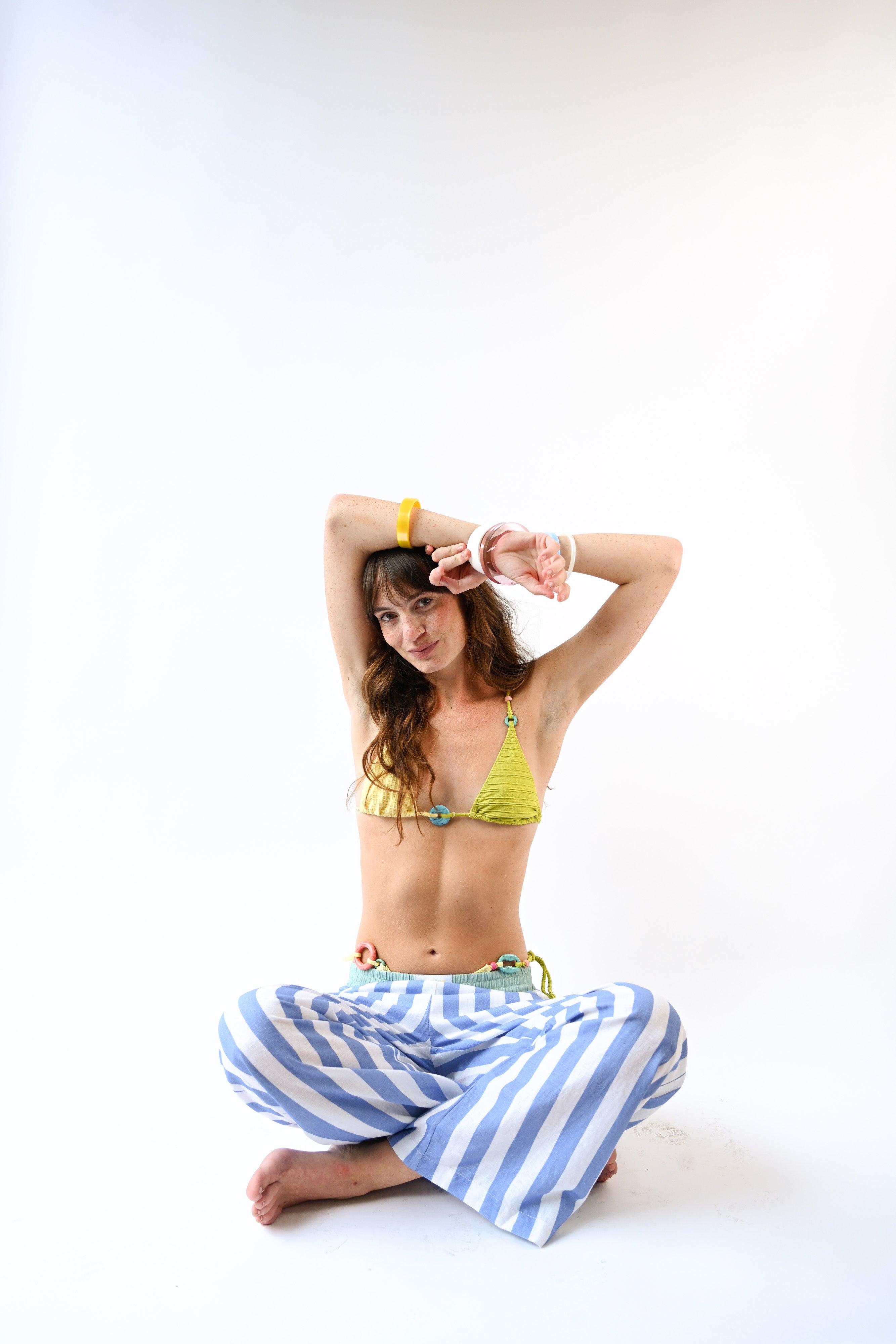 Sade Charm Top — Textured Citron