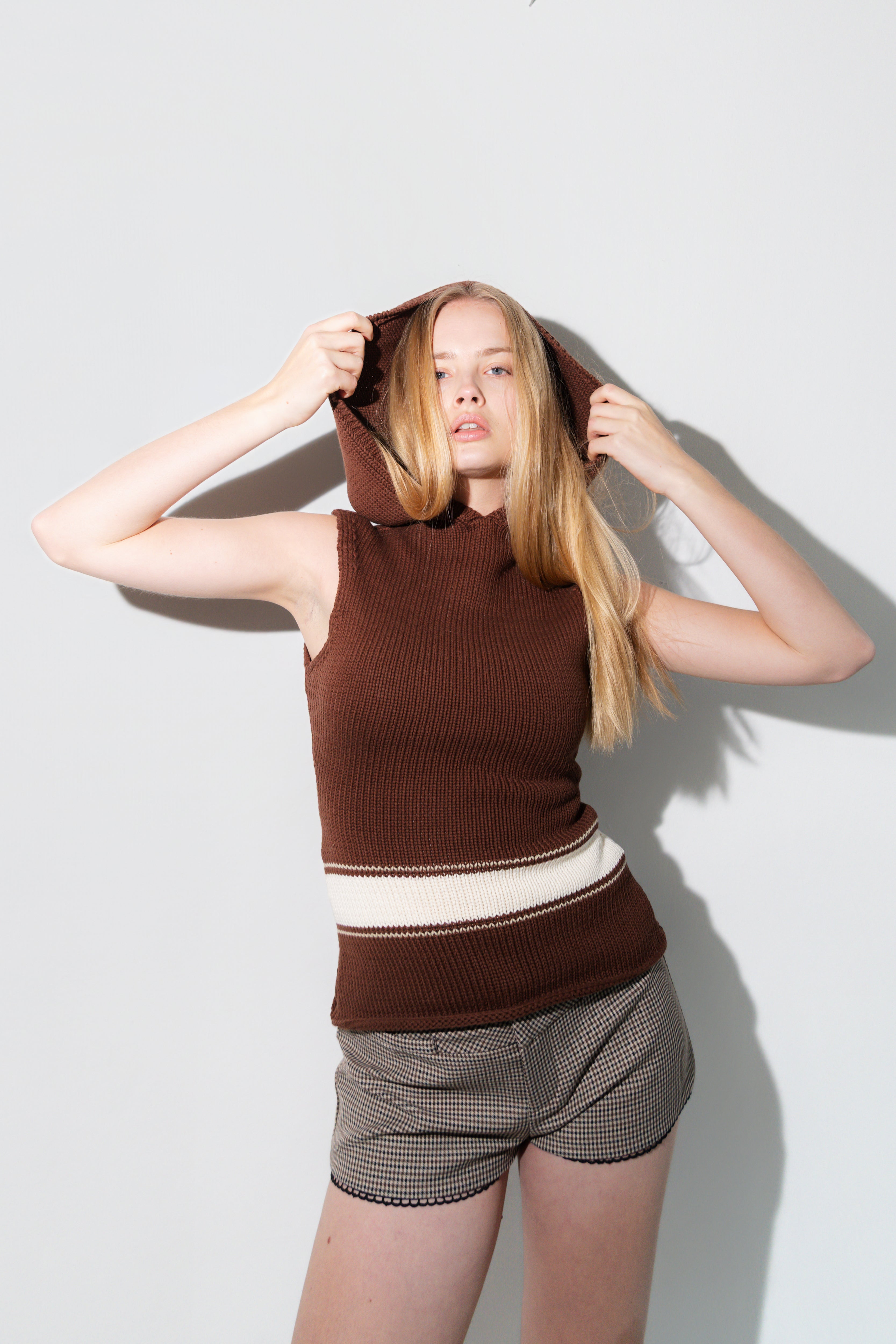 Louis Knit Tank — Chocolate