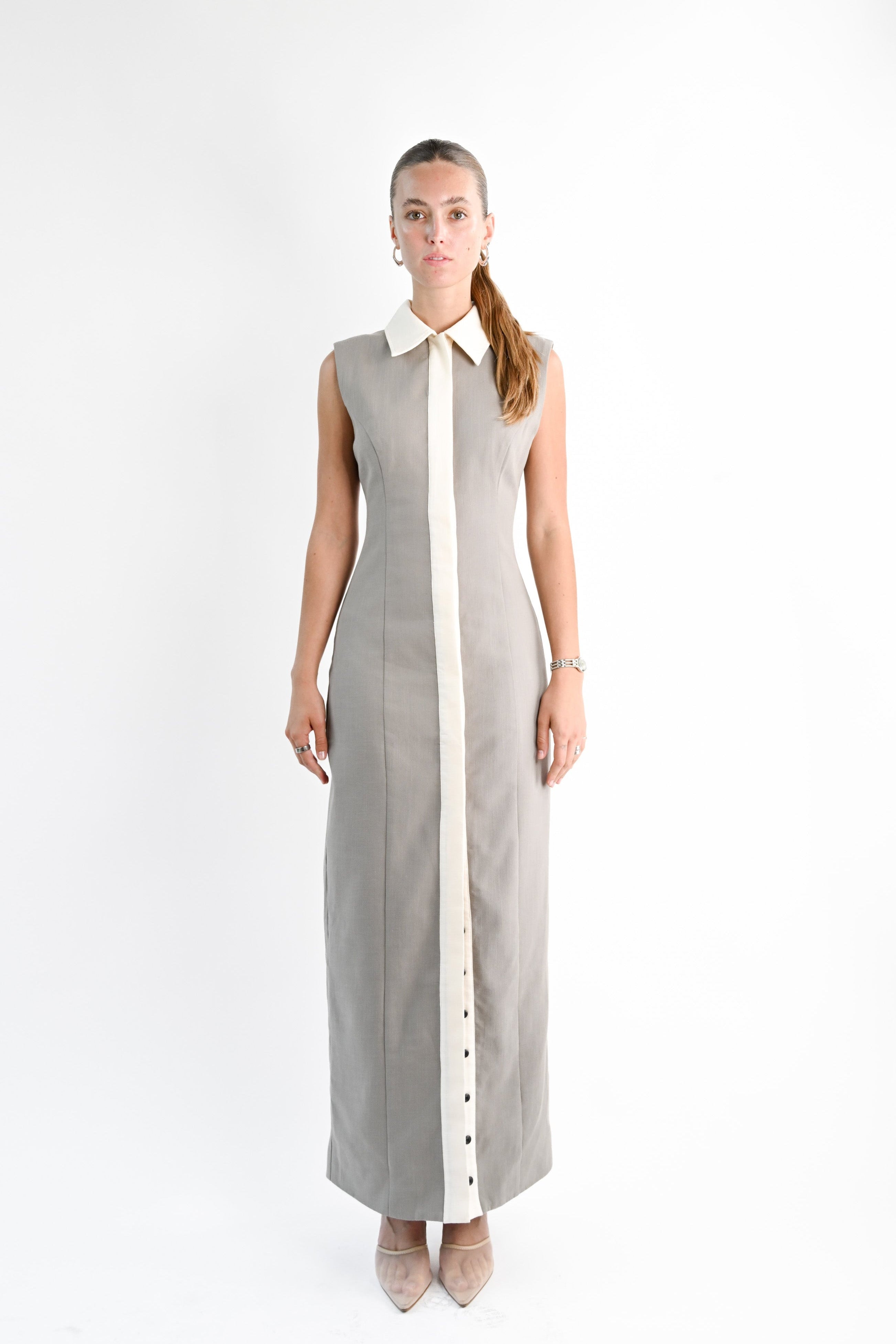 Lexi Linen Dress — Slate