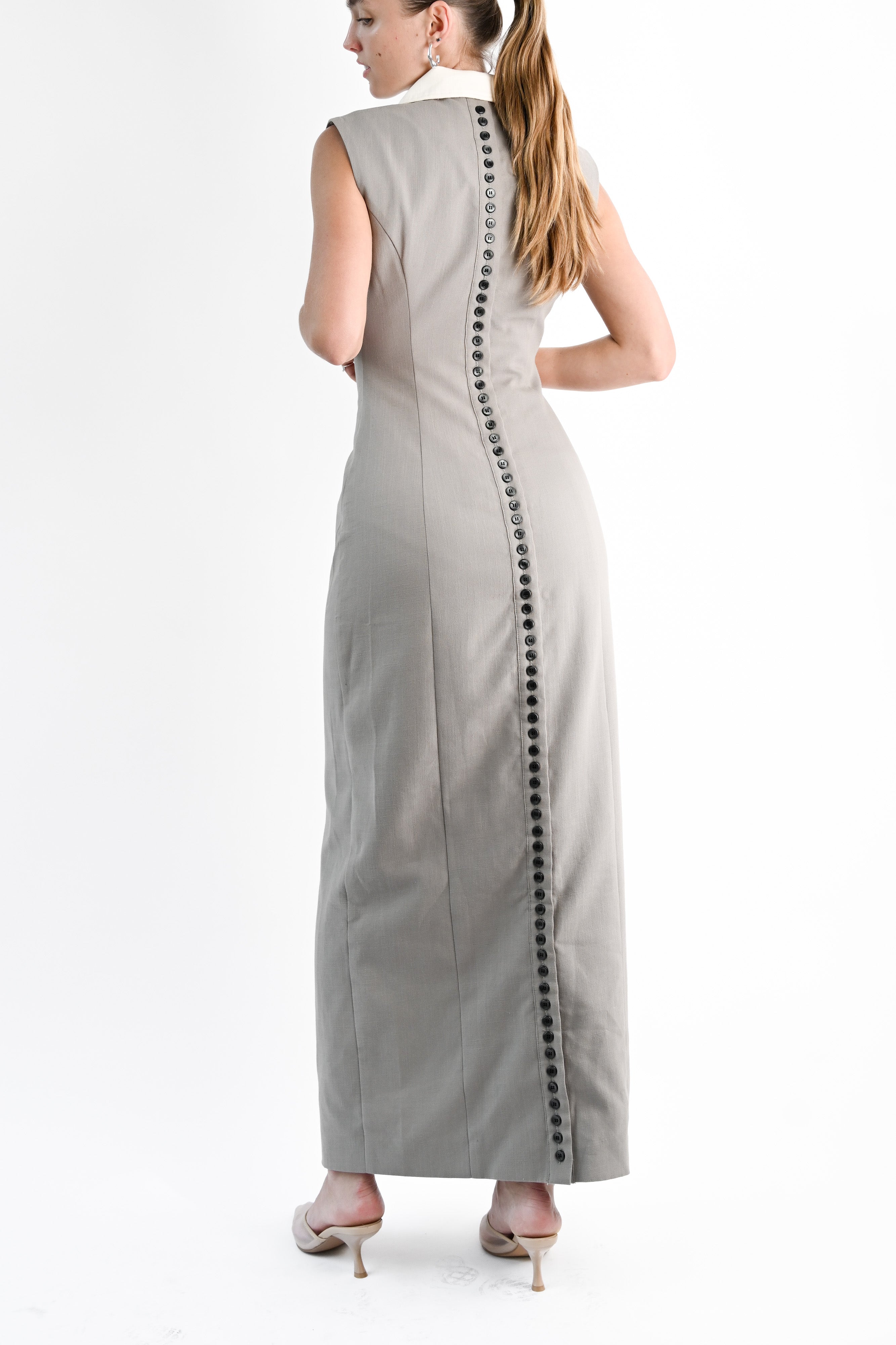 Lexi Linen Dress — Slate