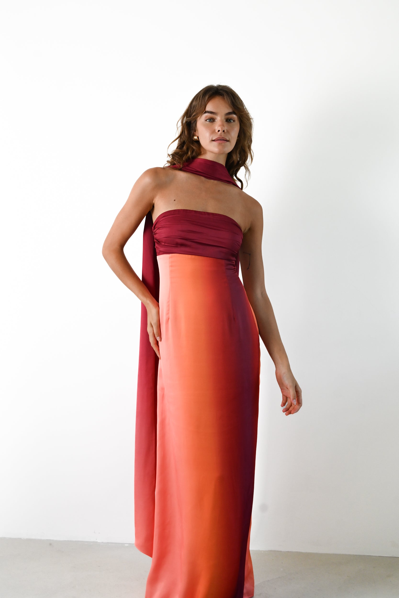 Vivia Scarf Dress — Aurora