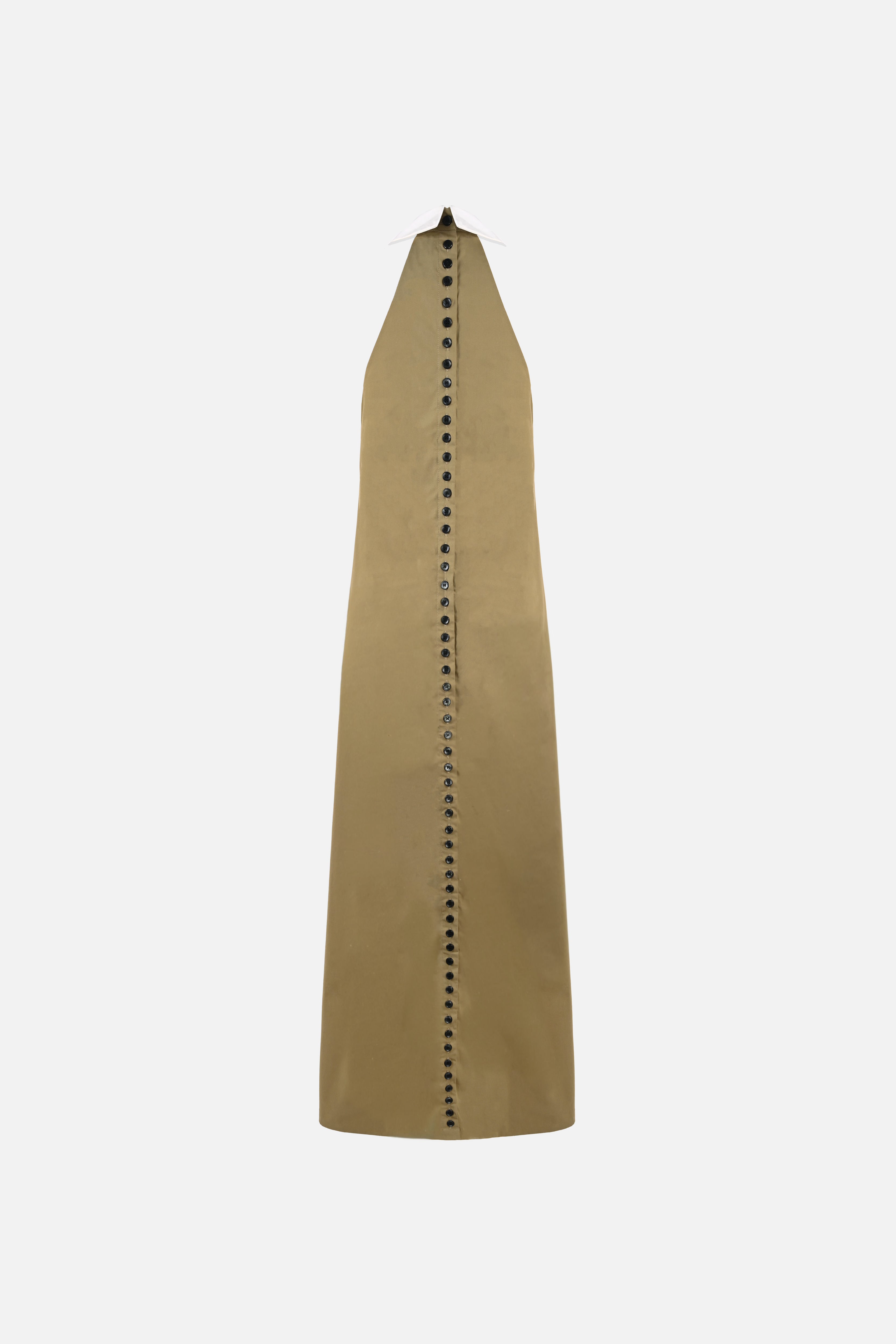 Reilly Cotton Poplin Dress — Olive