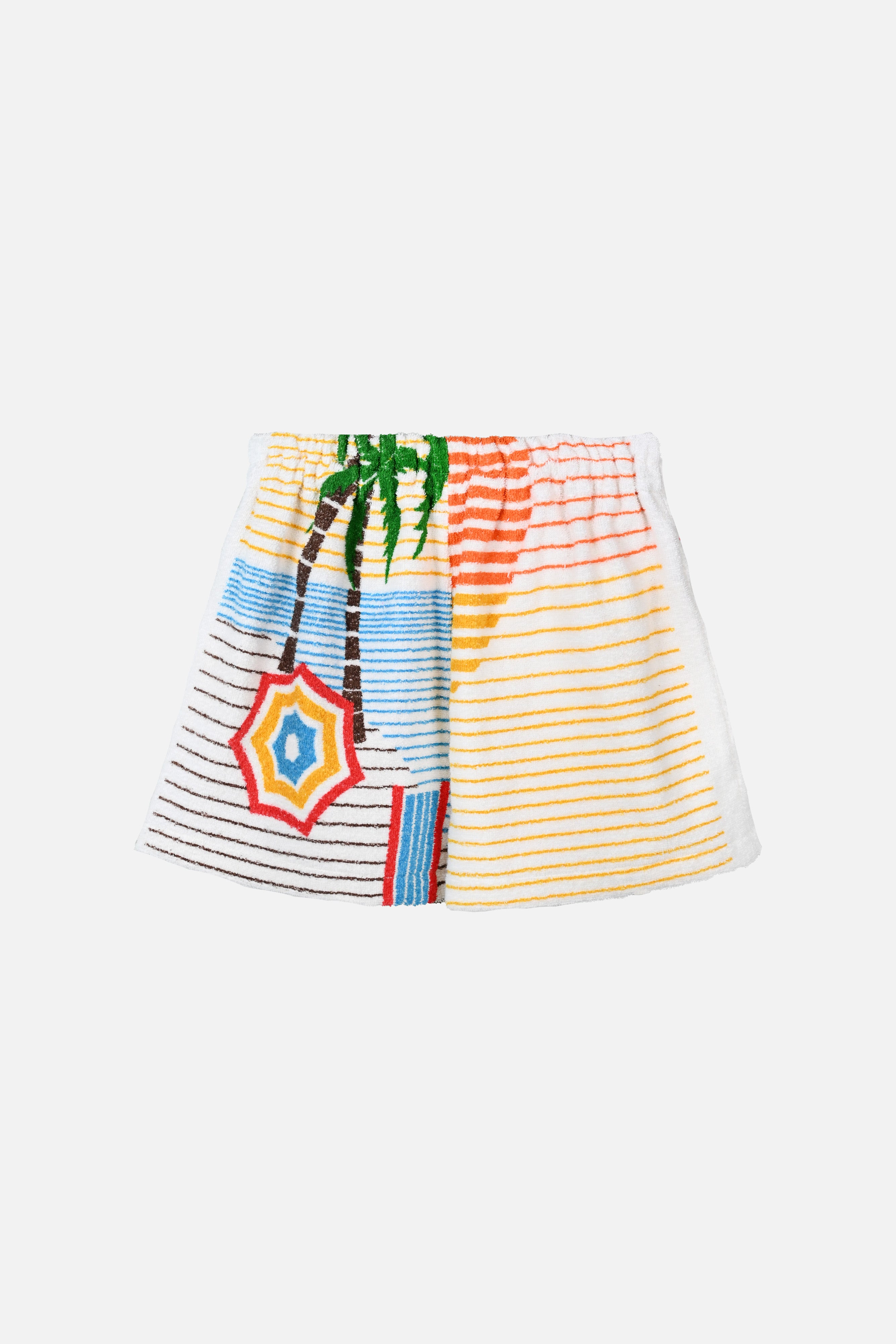 Towel Upcycled Shorts — Lined Beach