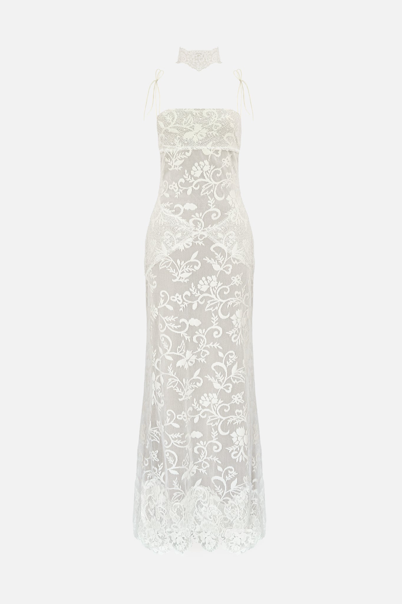 Yellow The Label Talia Lace Dress in White - size M Yellow The Label Talia Lace Dress in White - size M