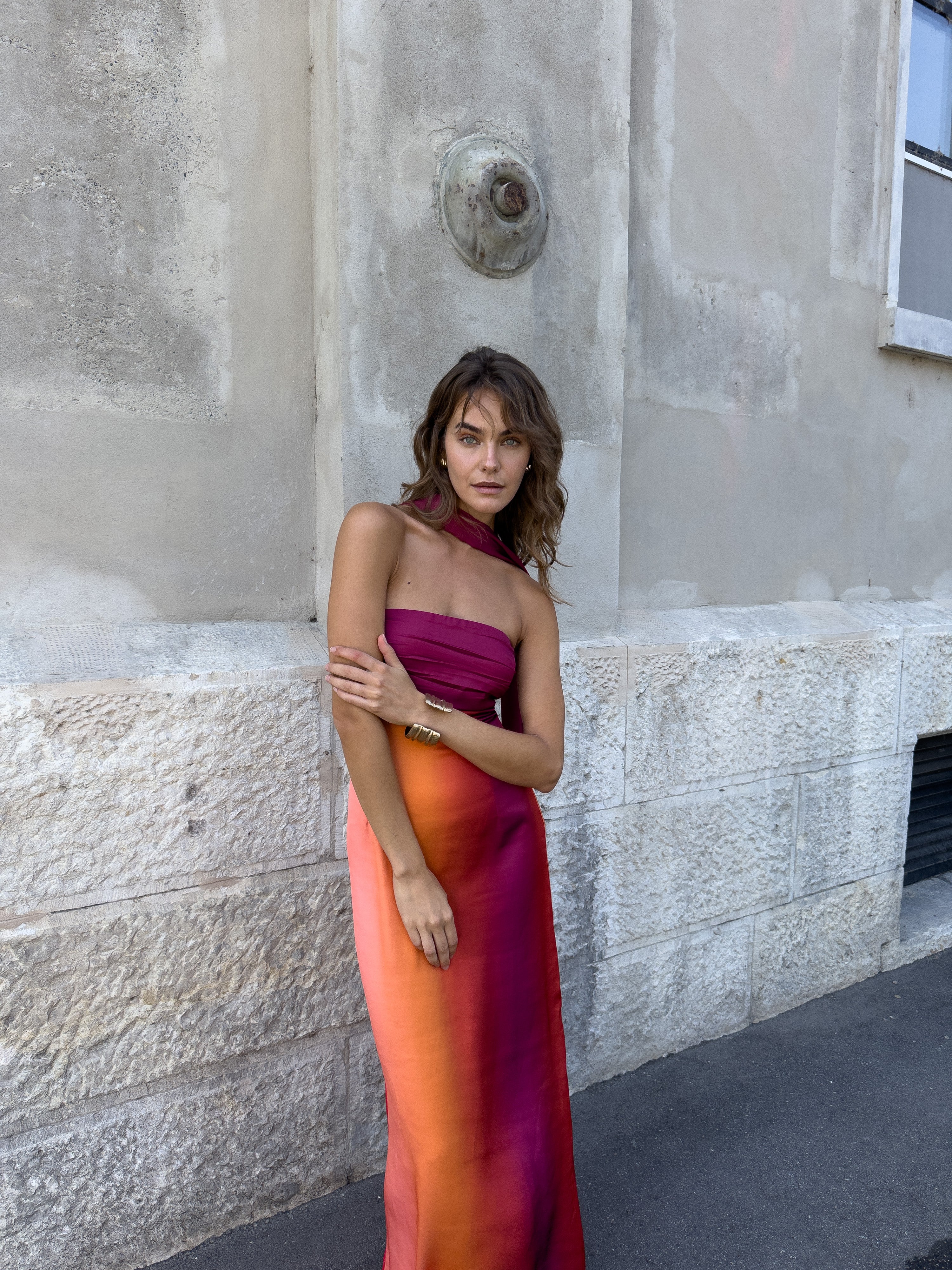 Vivia Scarf Dress — Aurora