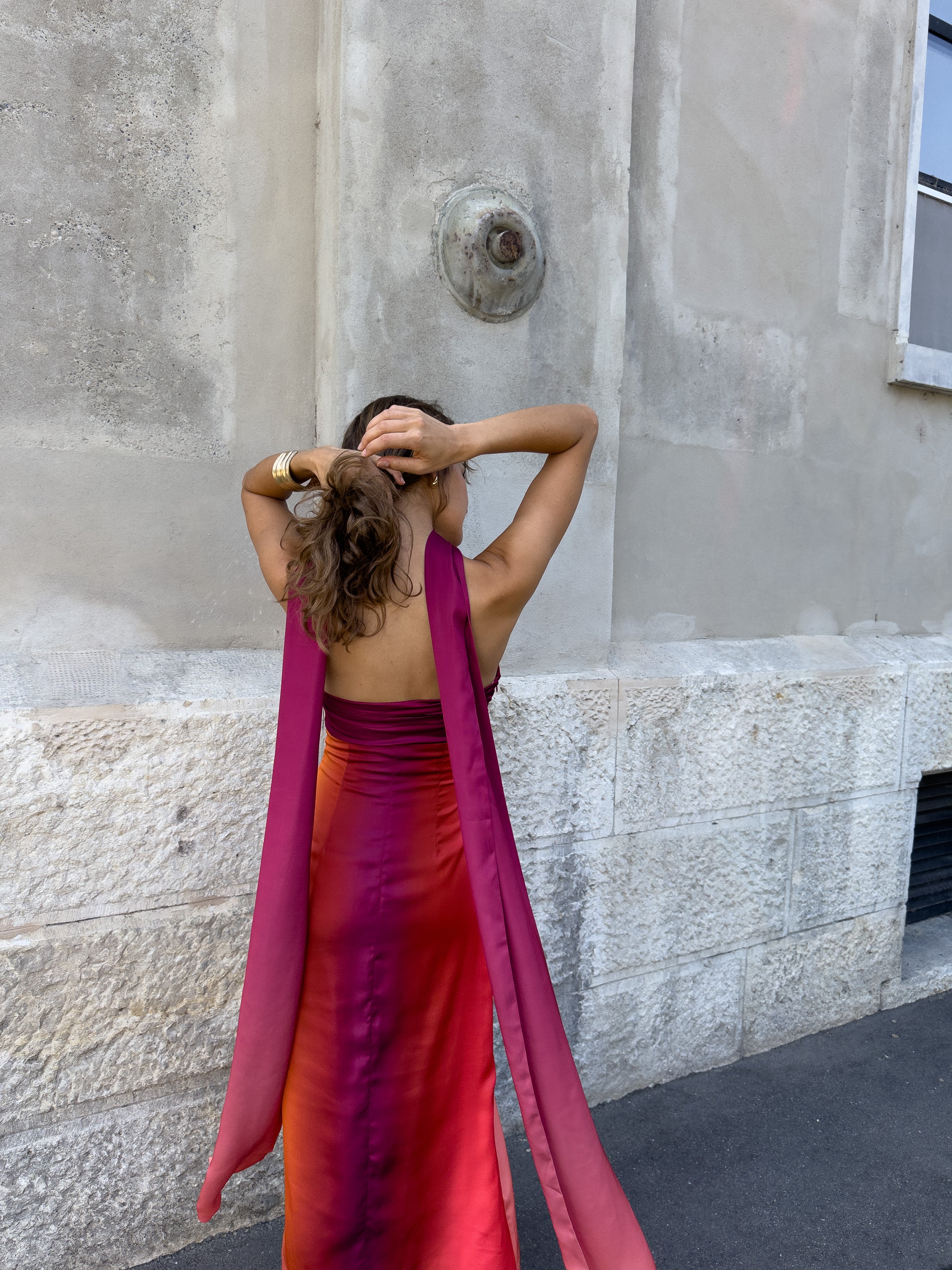 Vivia Scarf Dress — Aurora