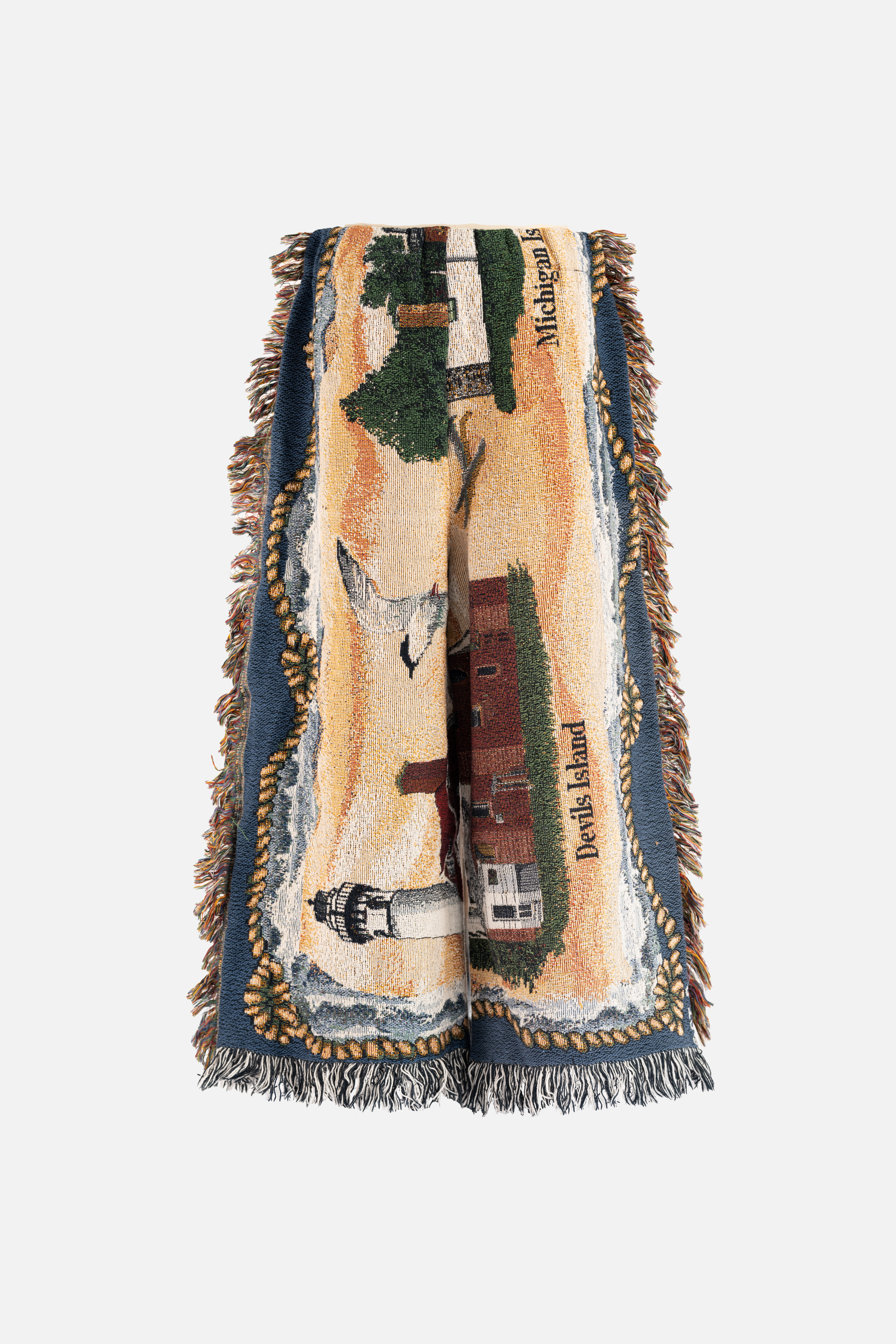 Blanket Upcycled Pants — Island Map