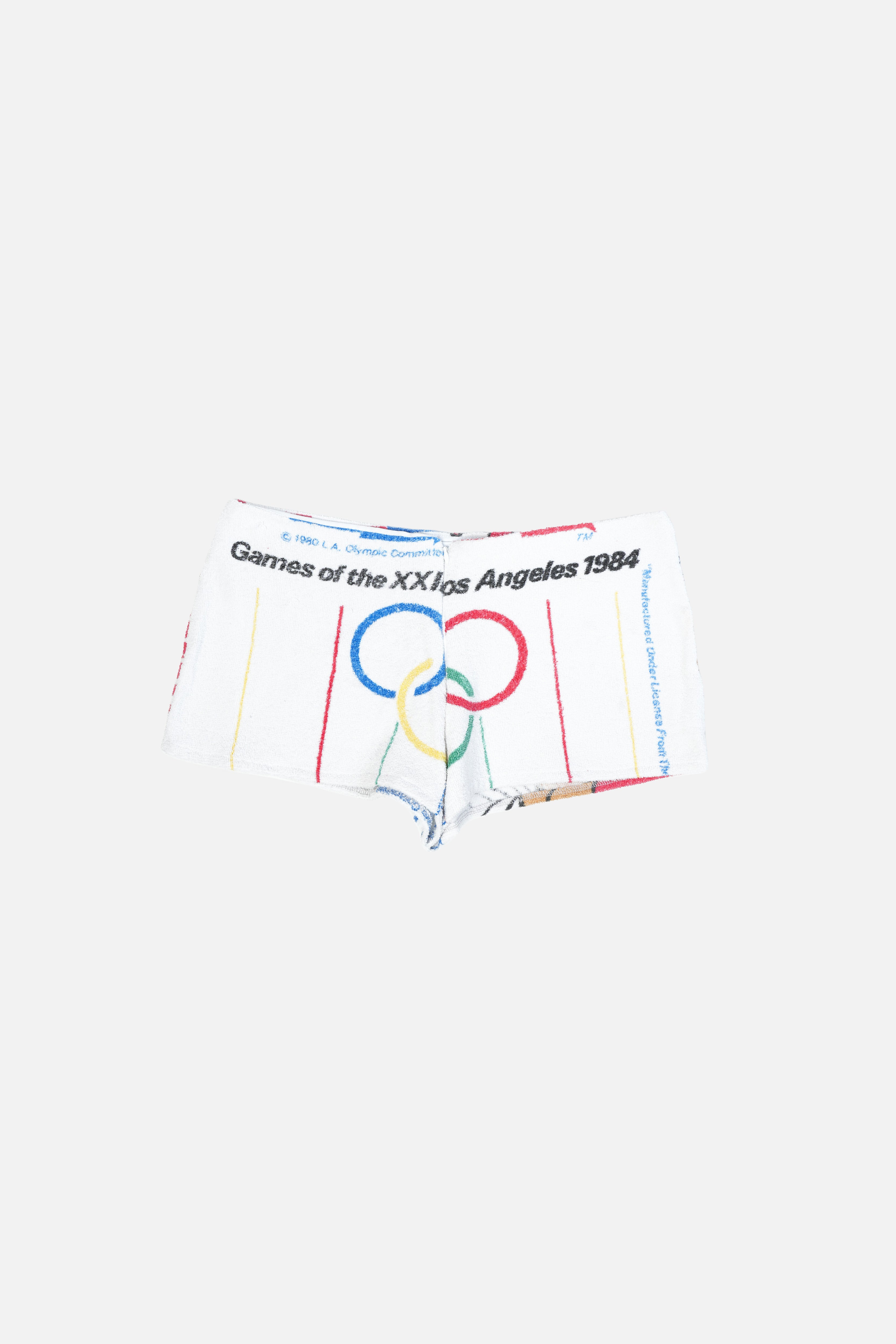 Towel Upcycled Mini Shorts — LA 1984