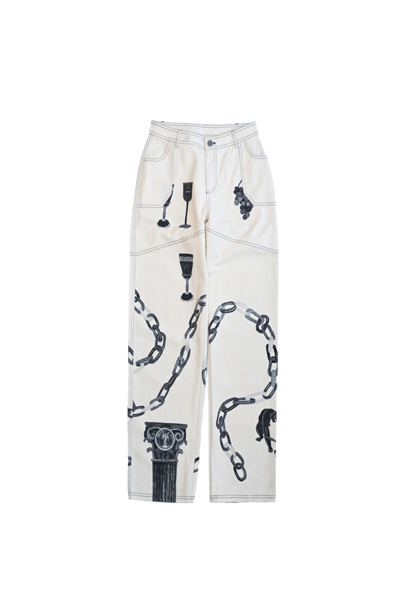 Linked Canvas Pants