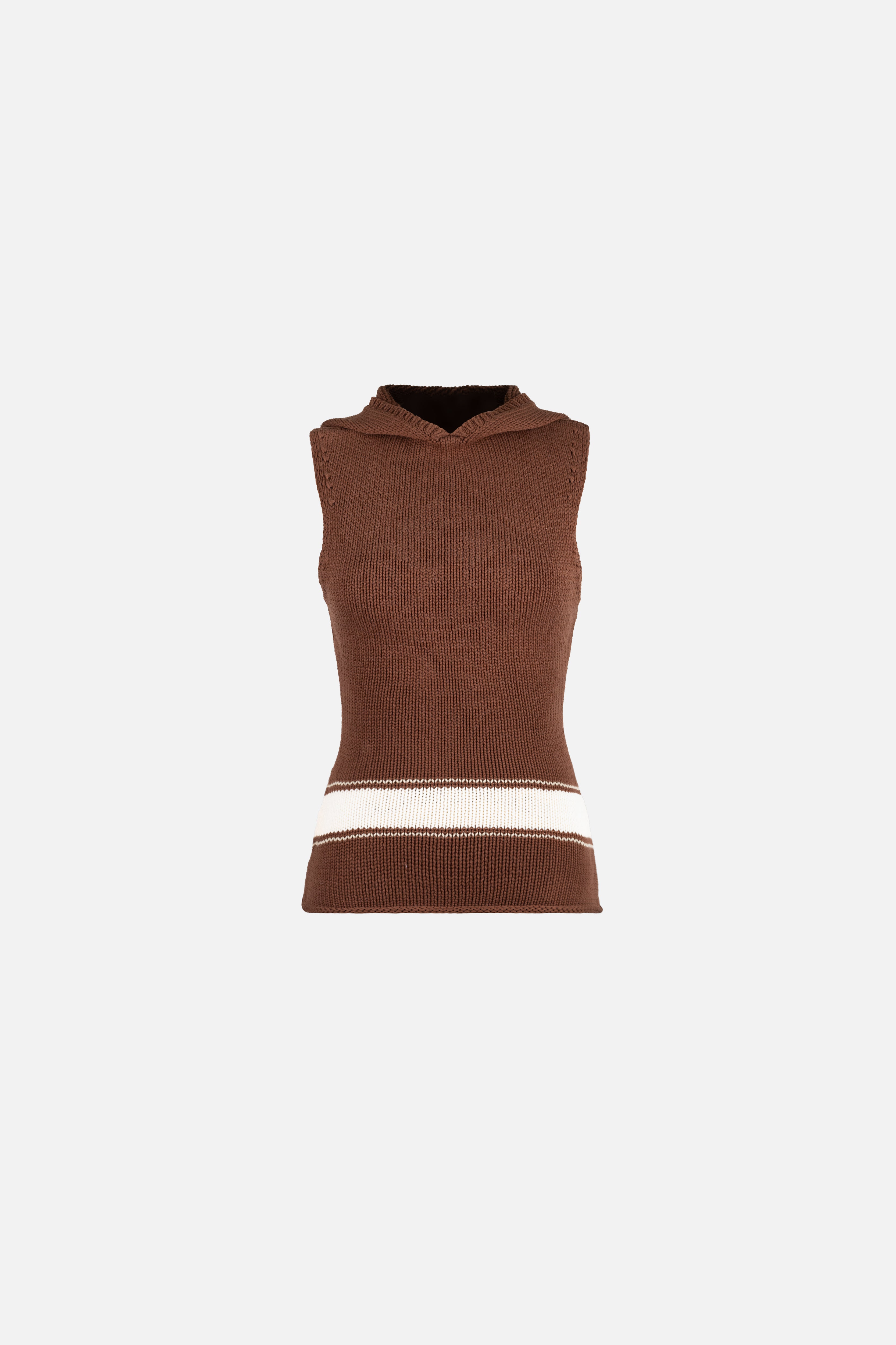 Louis Knit Tank — Chocolate