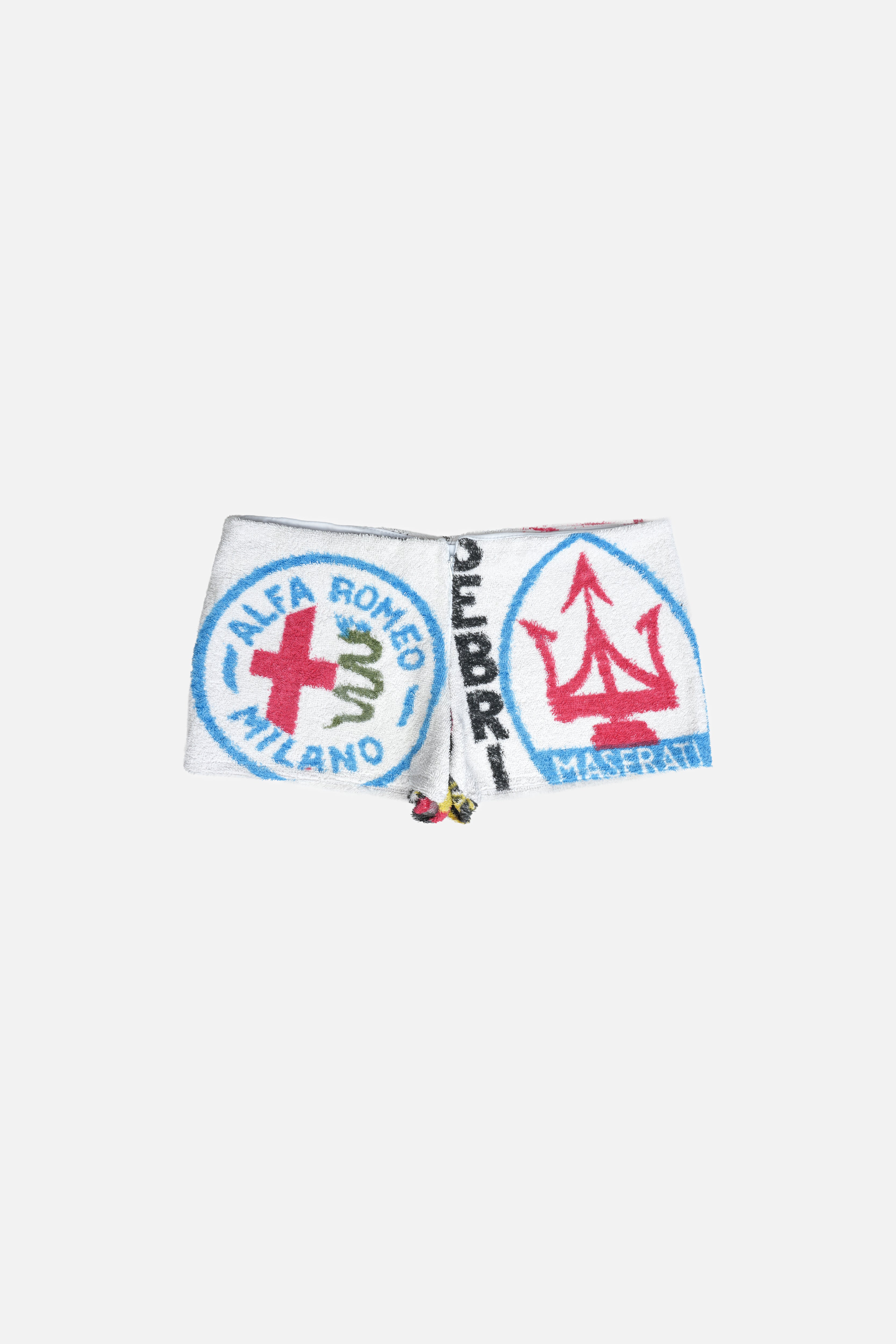 Towel Upcycled Mini Shorts — Monaco