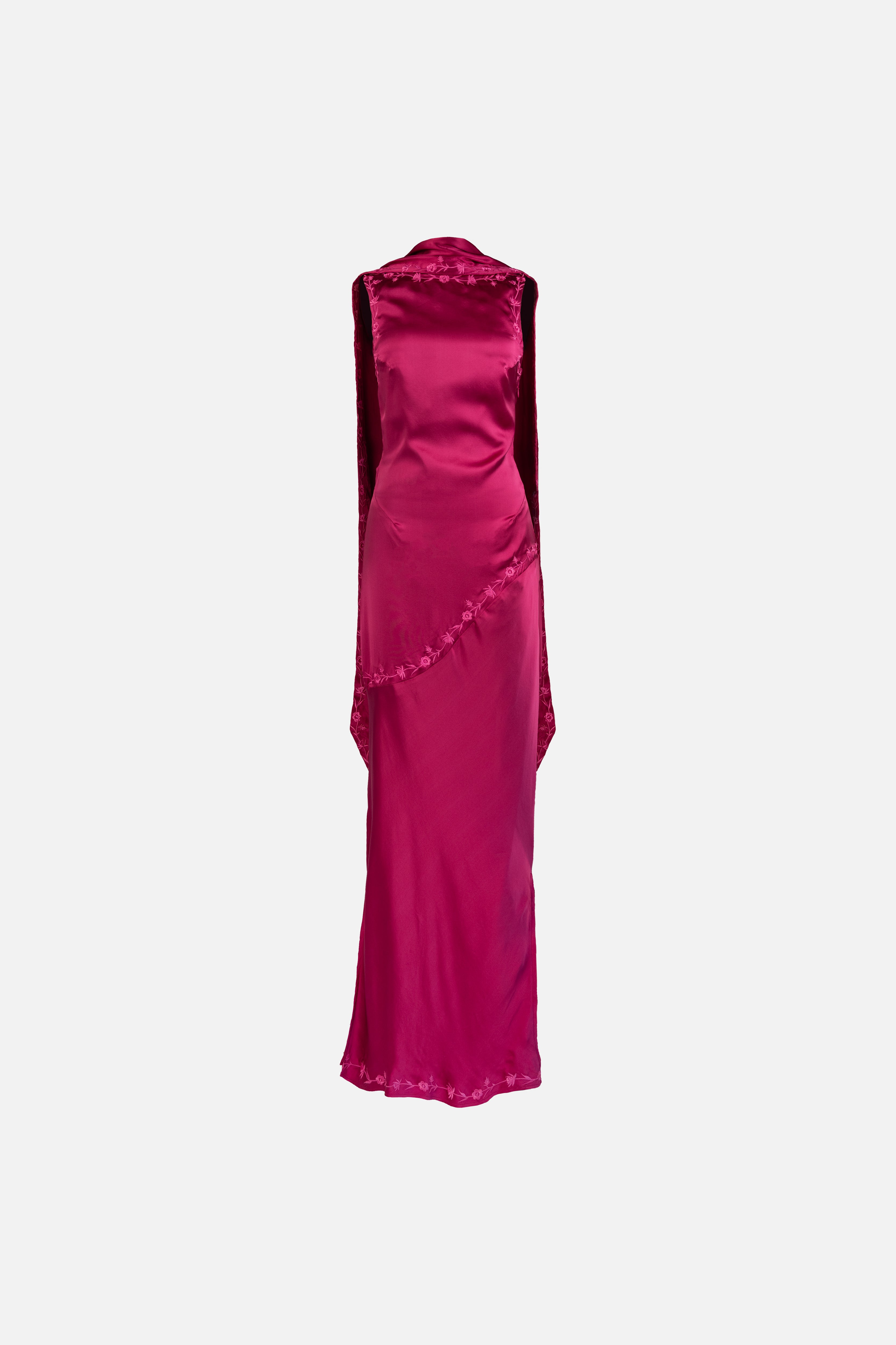 Nina Silk Dress — Azalea