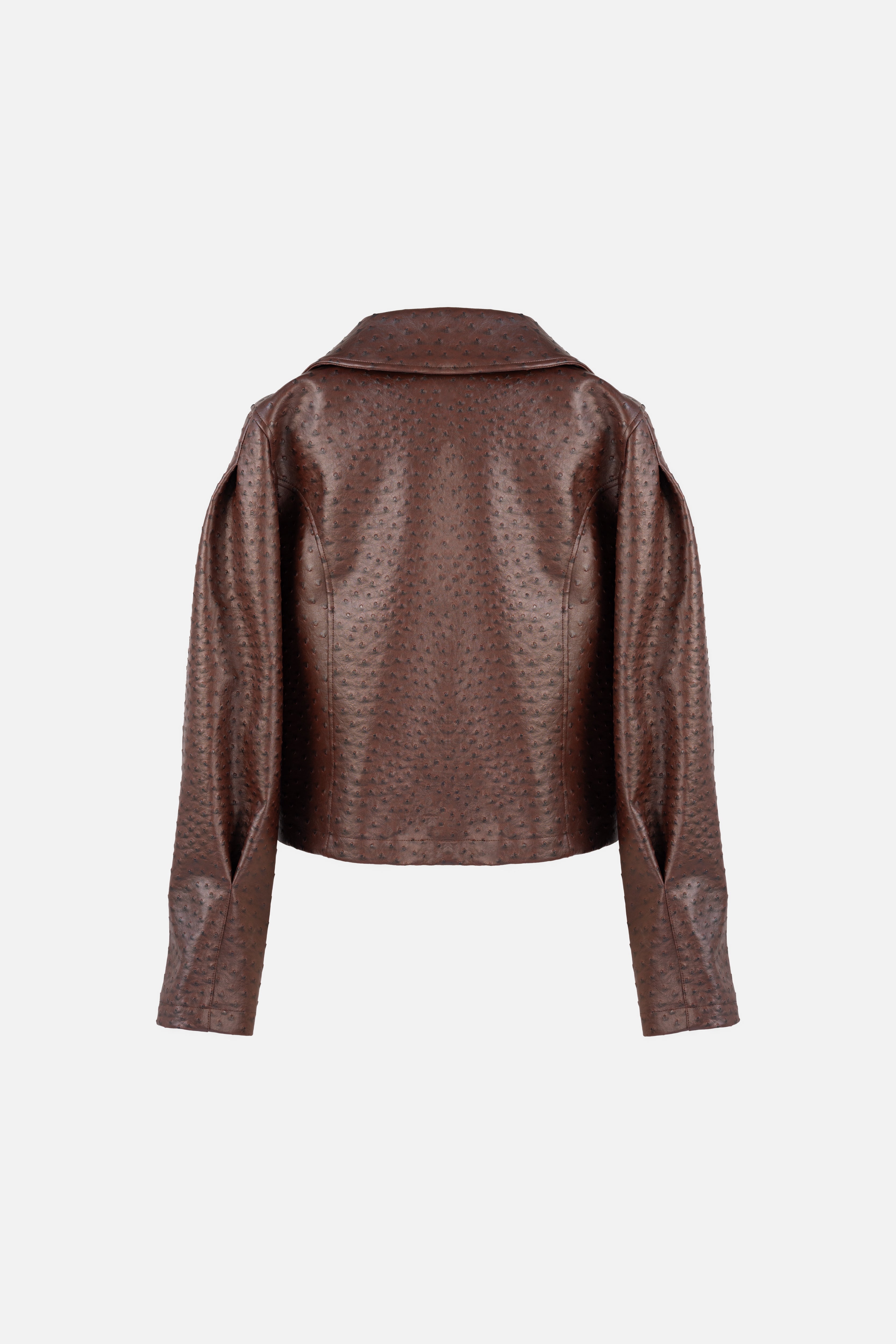 Oliver Ostrich Jacket — Mahogany