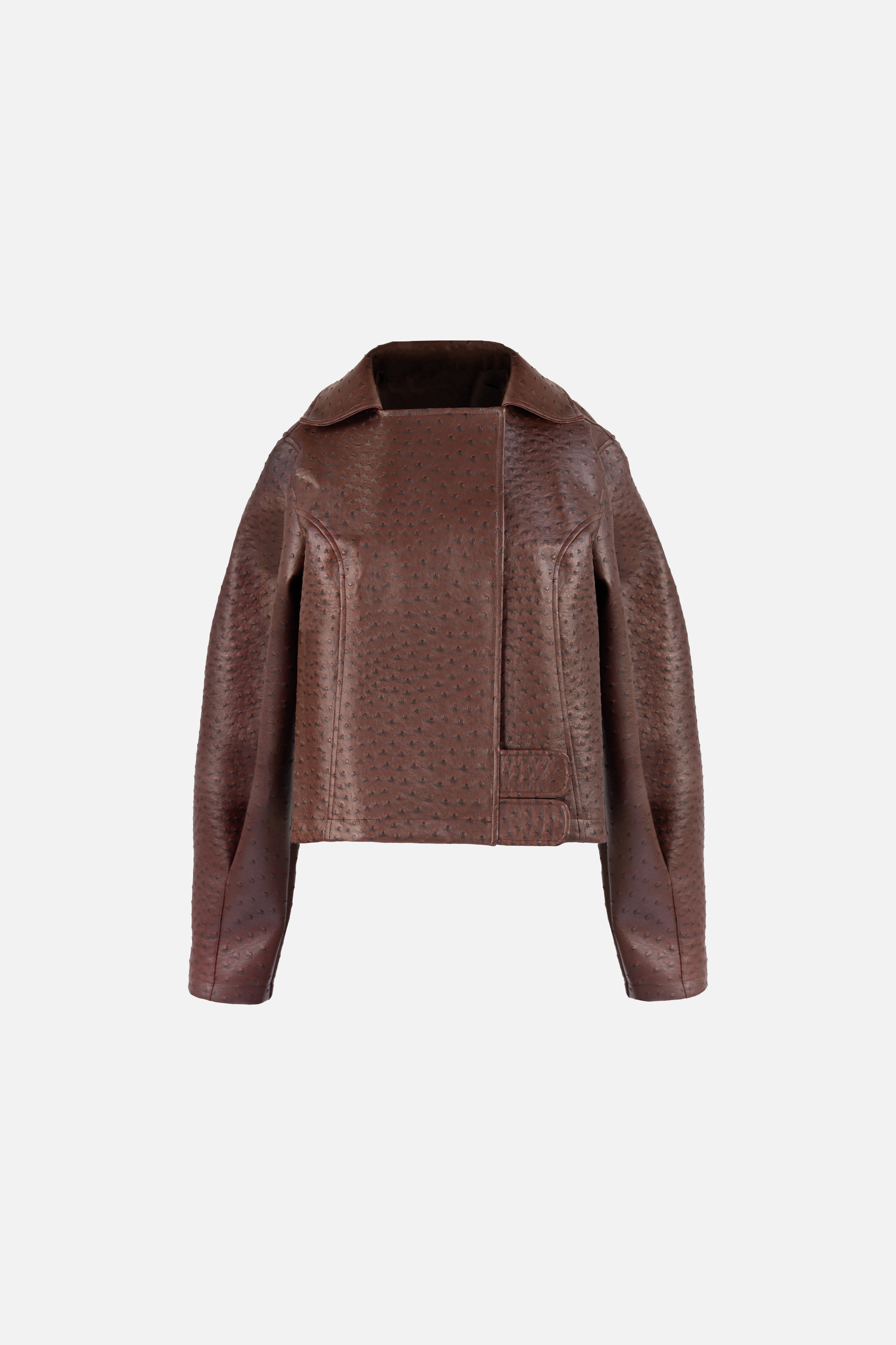 Oliver Ostrich Jacket — Mahogany