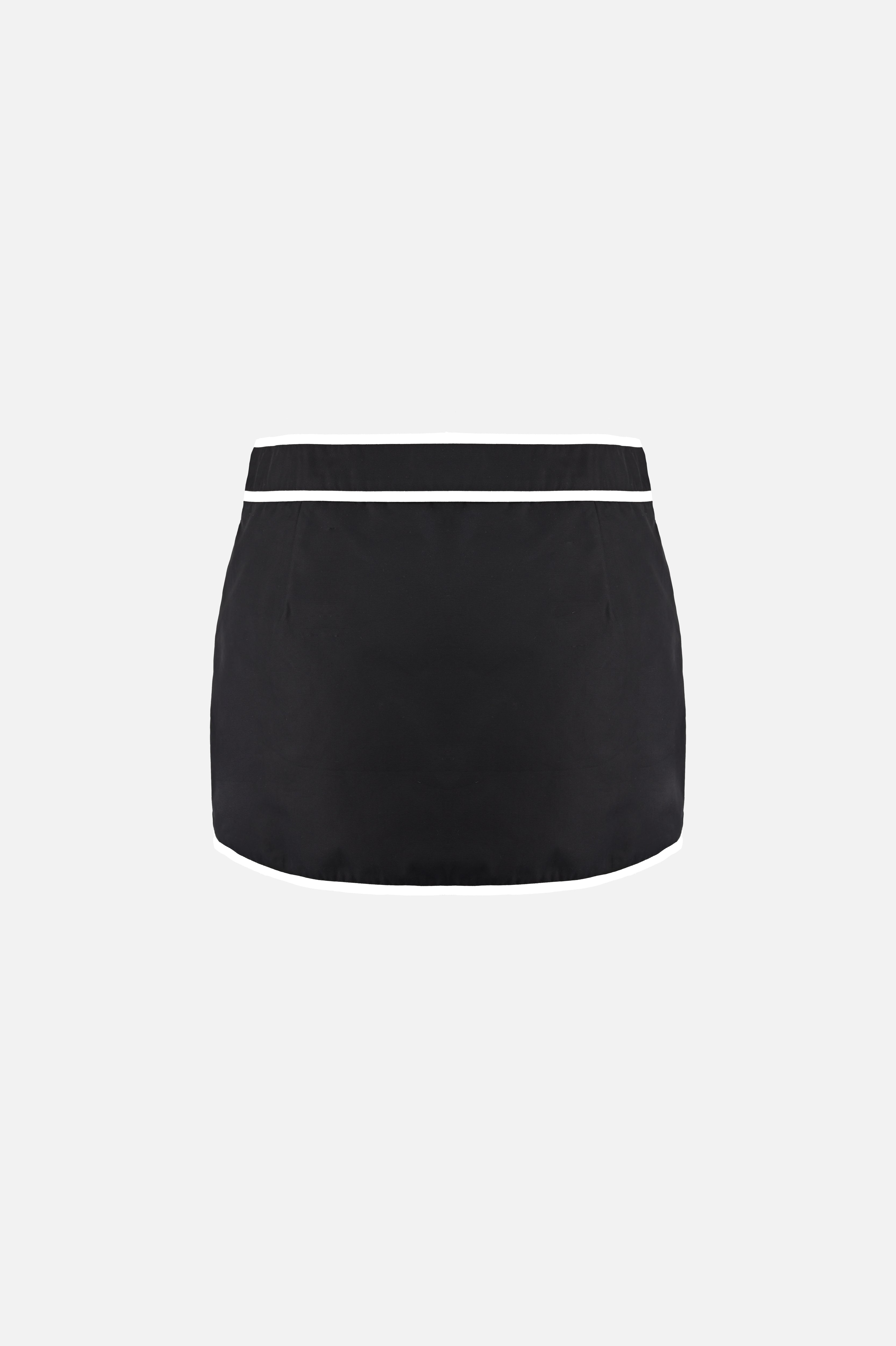 Ossie Cotton Skort — Black